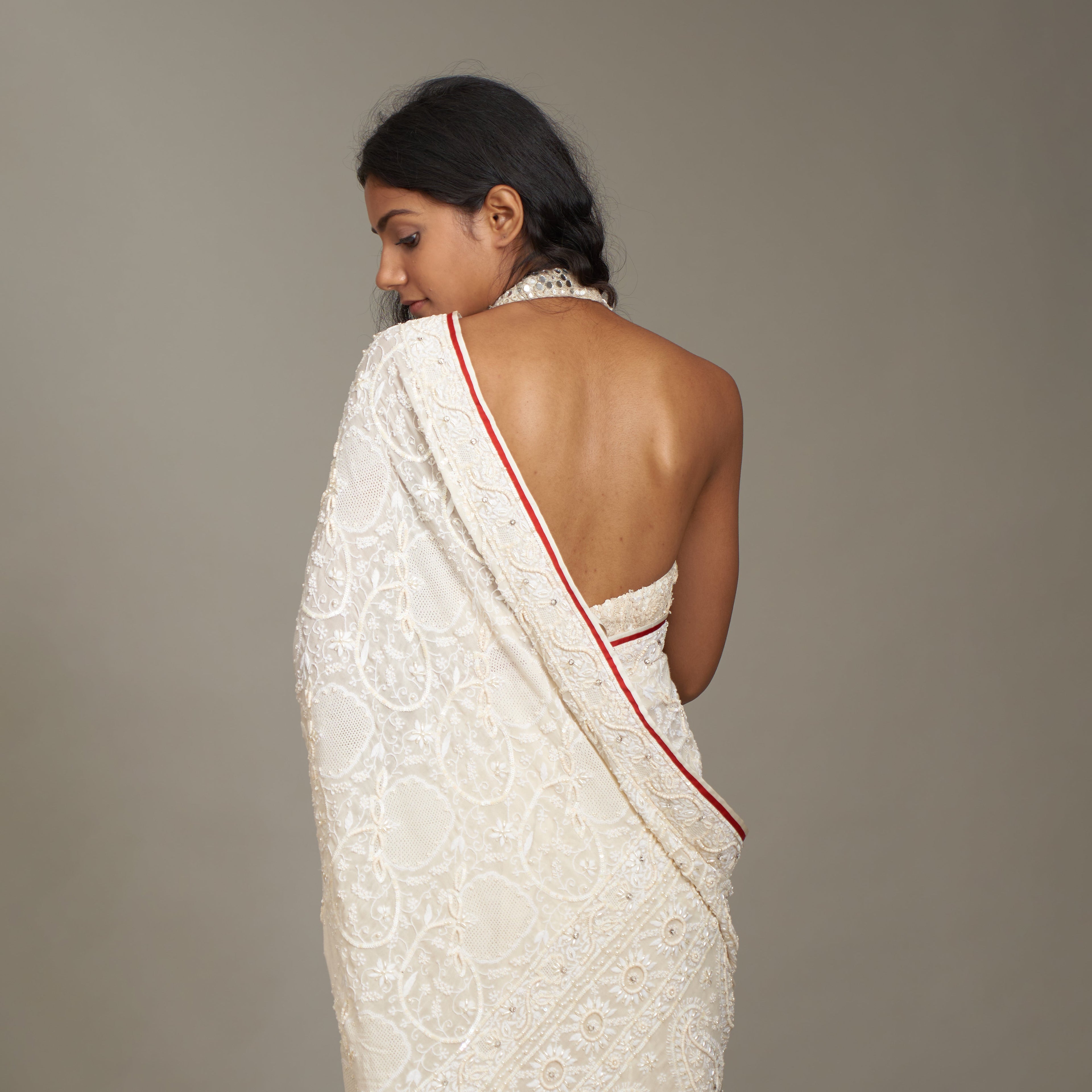 Amruta Chikan Embroidered Saree