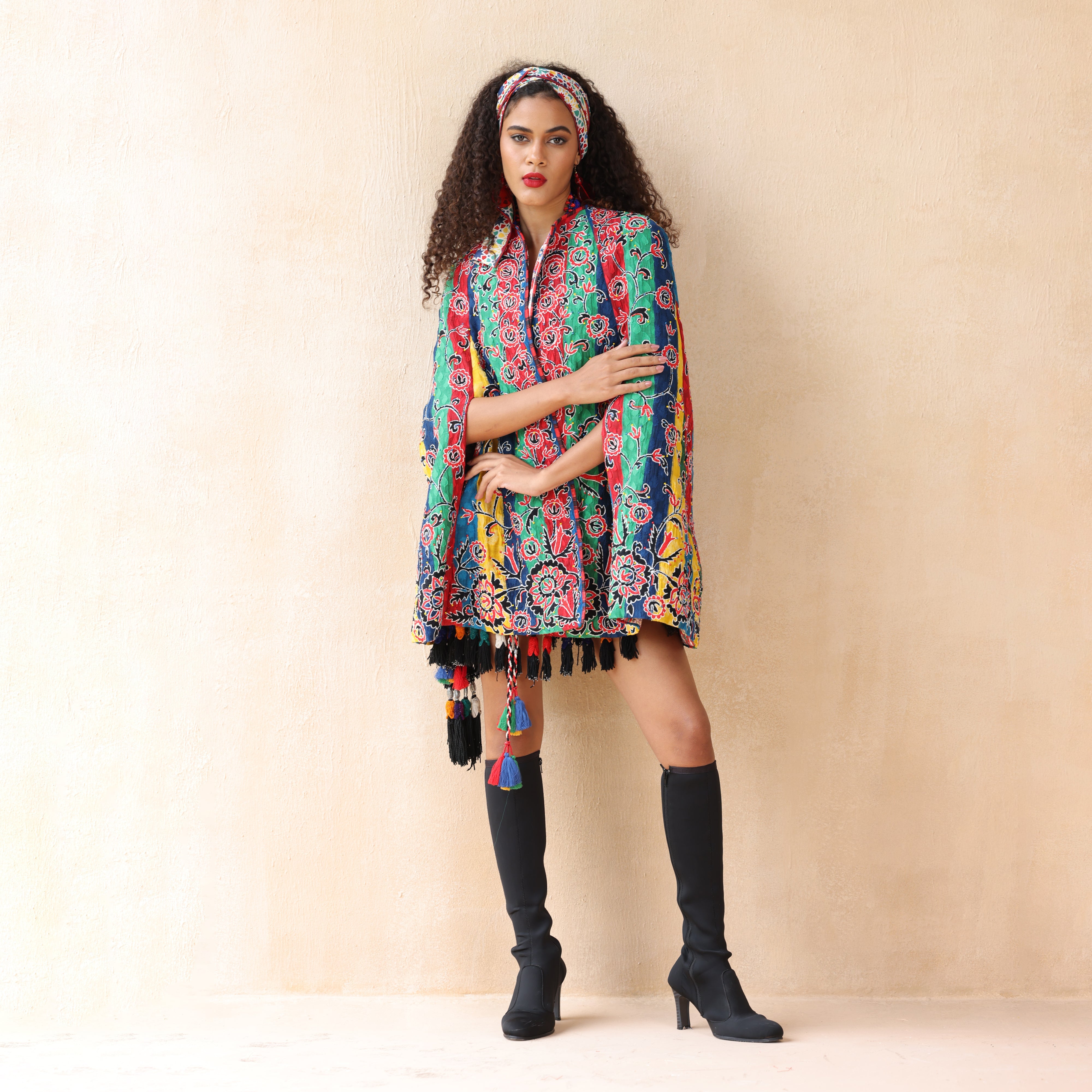 Fizza Embroidered Cape