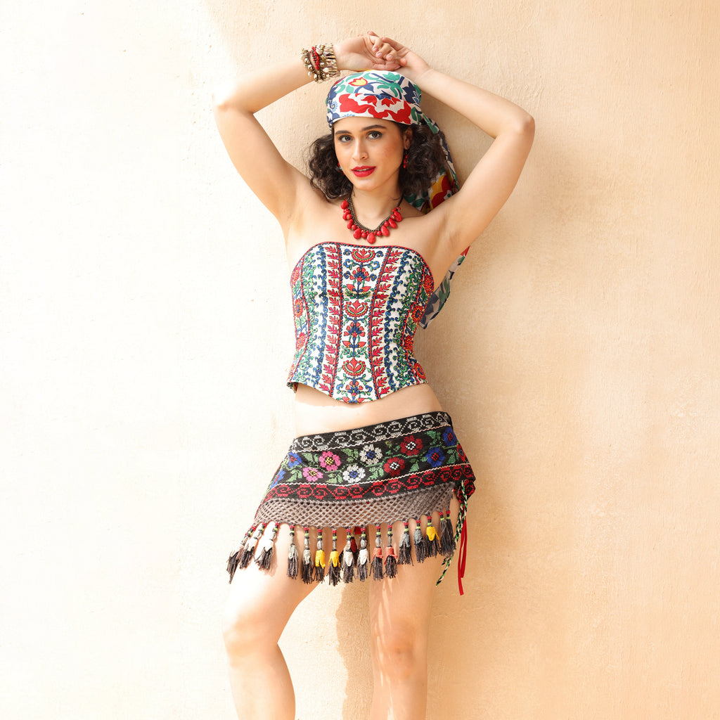 Gulnora Embroidered Corset