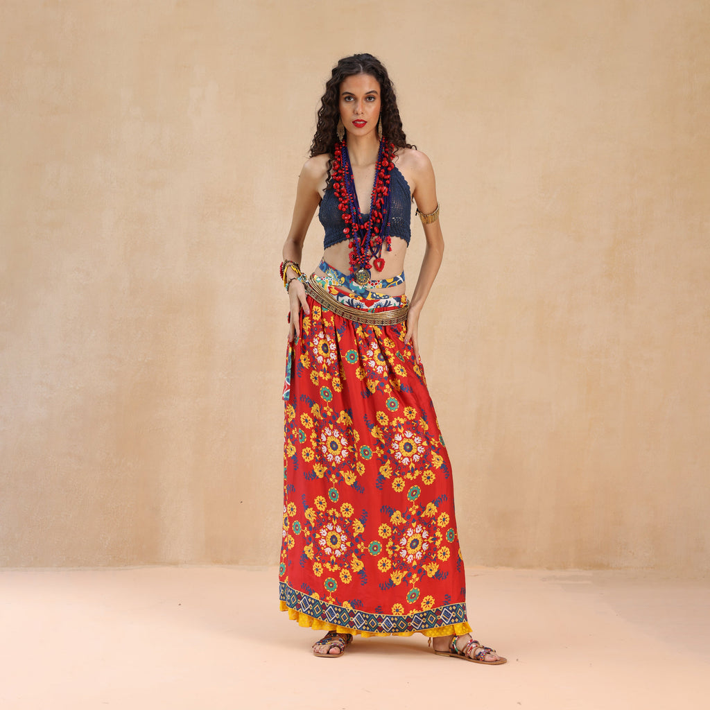 Wajiha Peasant Skirt