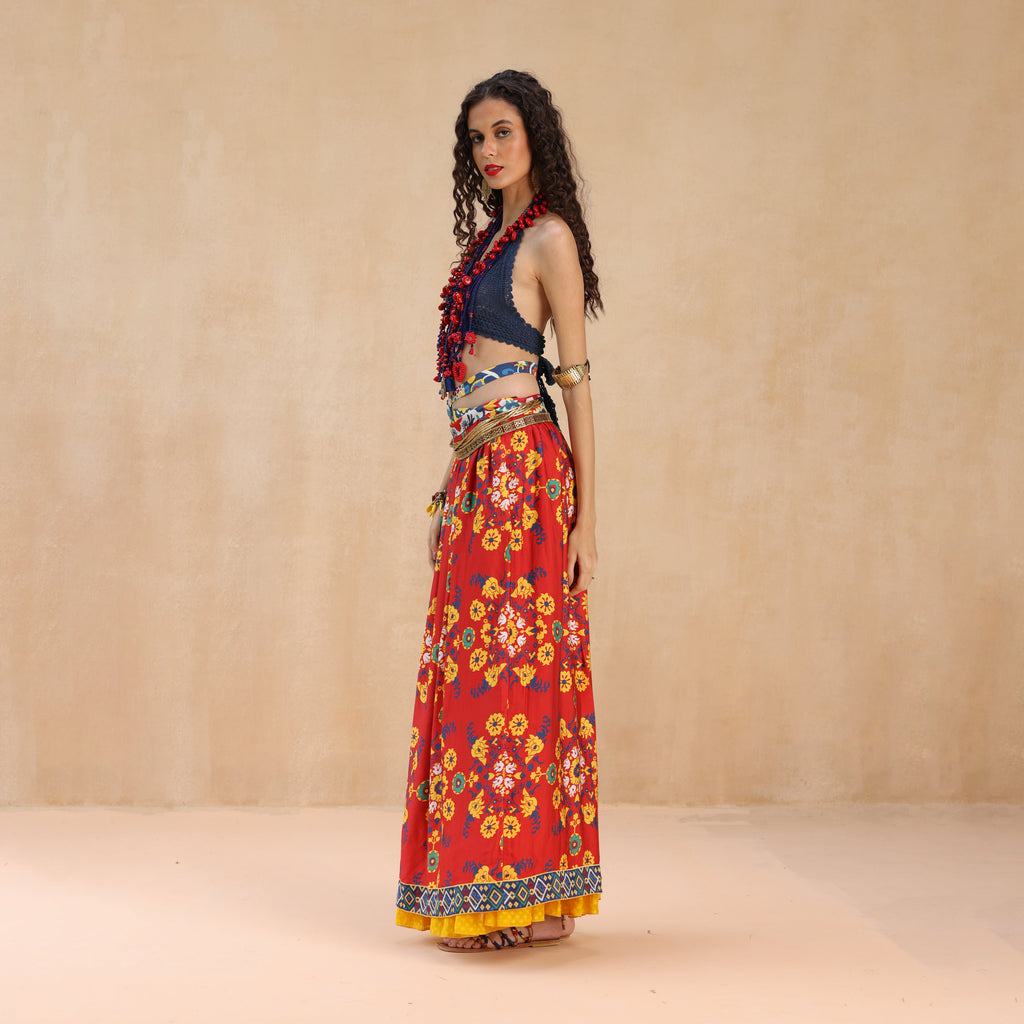 Wajiha Peasant Skirt