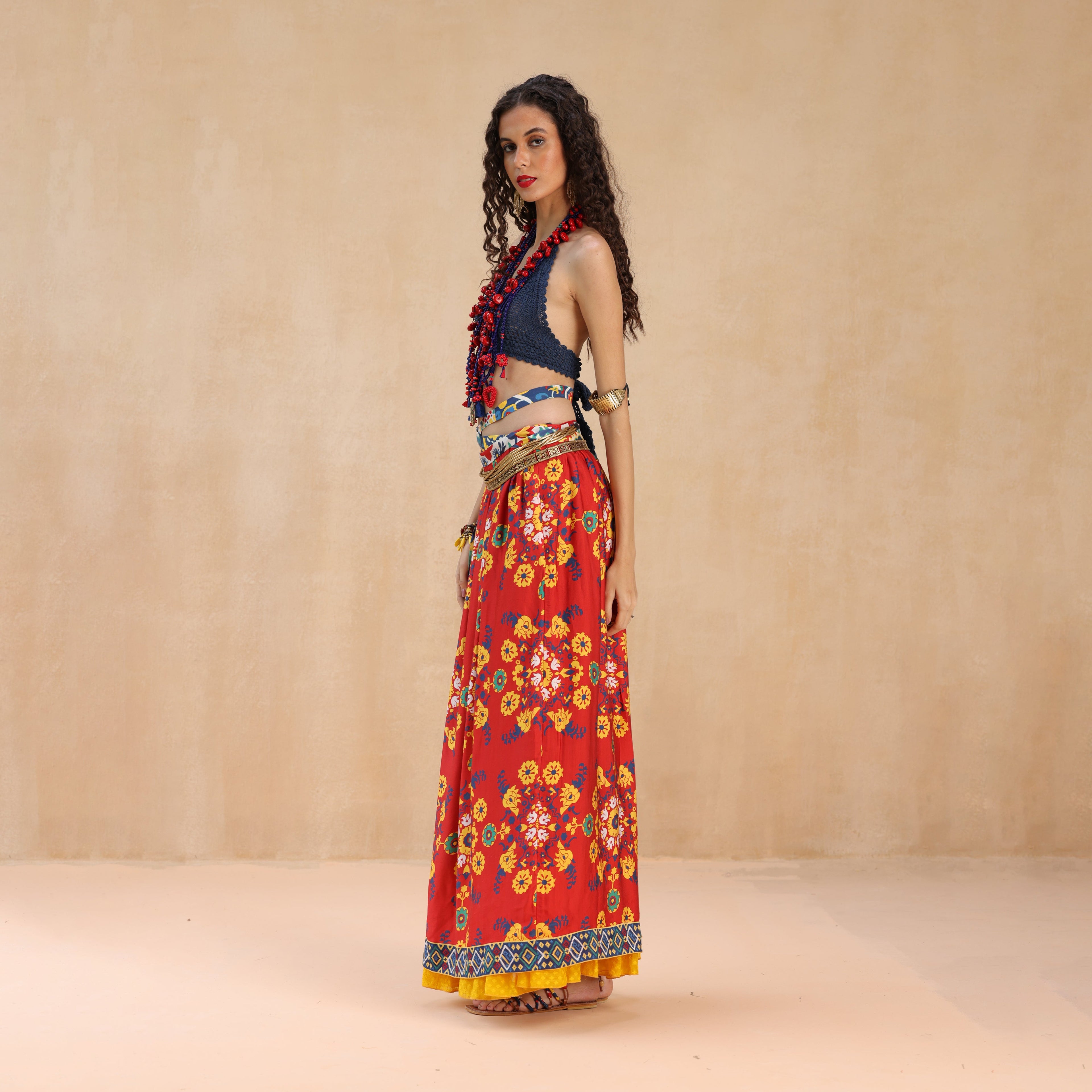 Wajiha Peasant Skirt