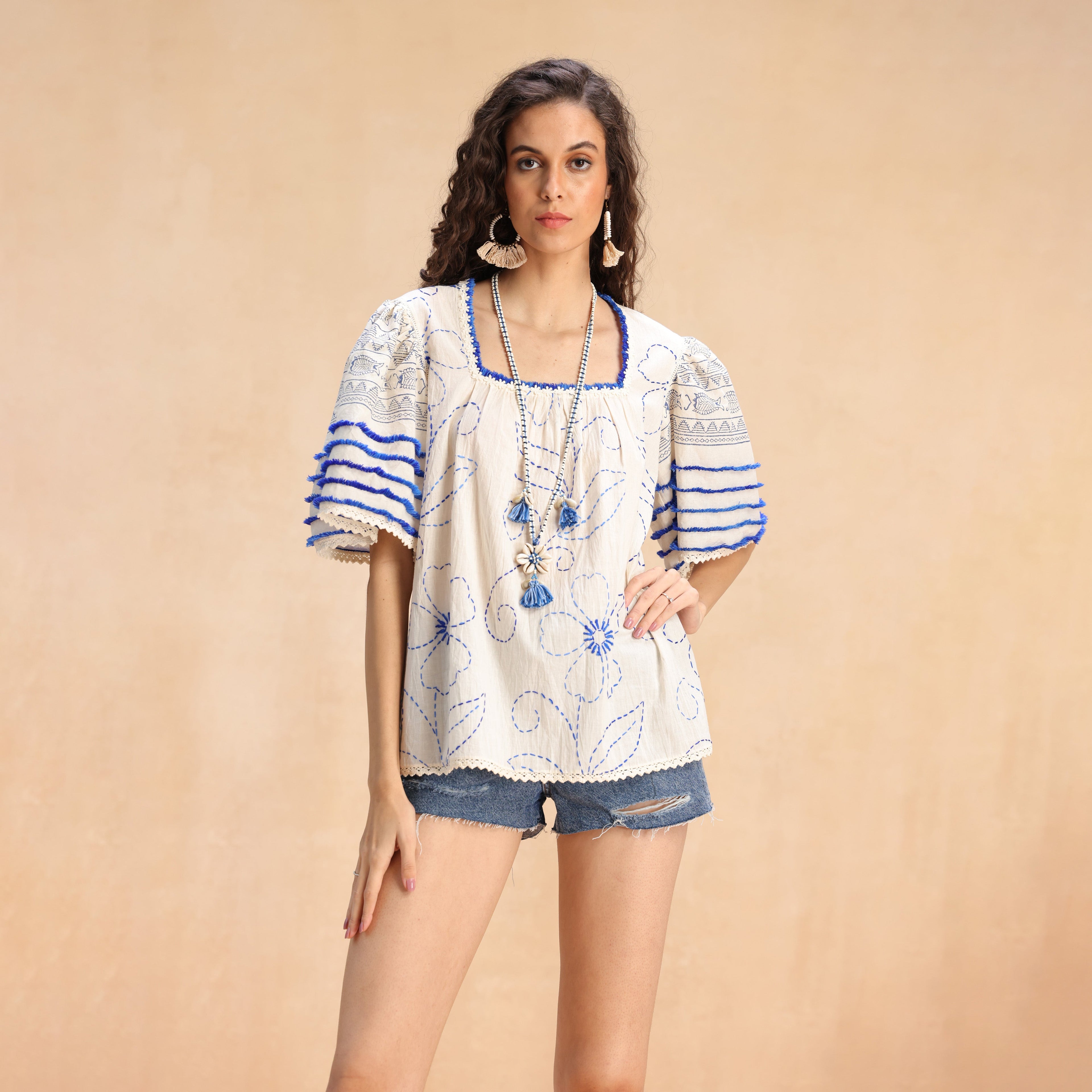 Adele Square Neck Blouse