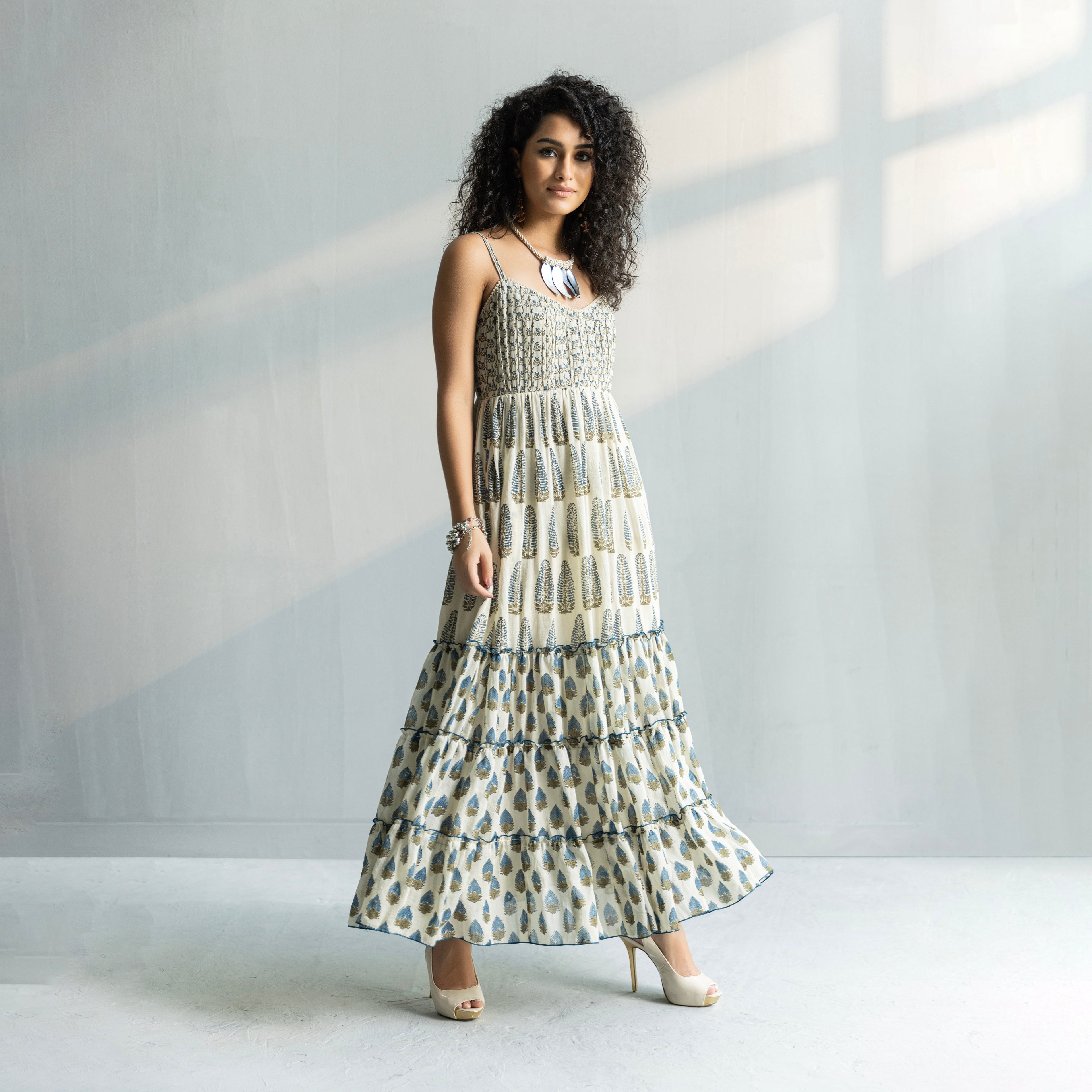 payal jain floral embroidered maxi dress Floral Embroidered Maxi Dress
