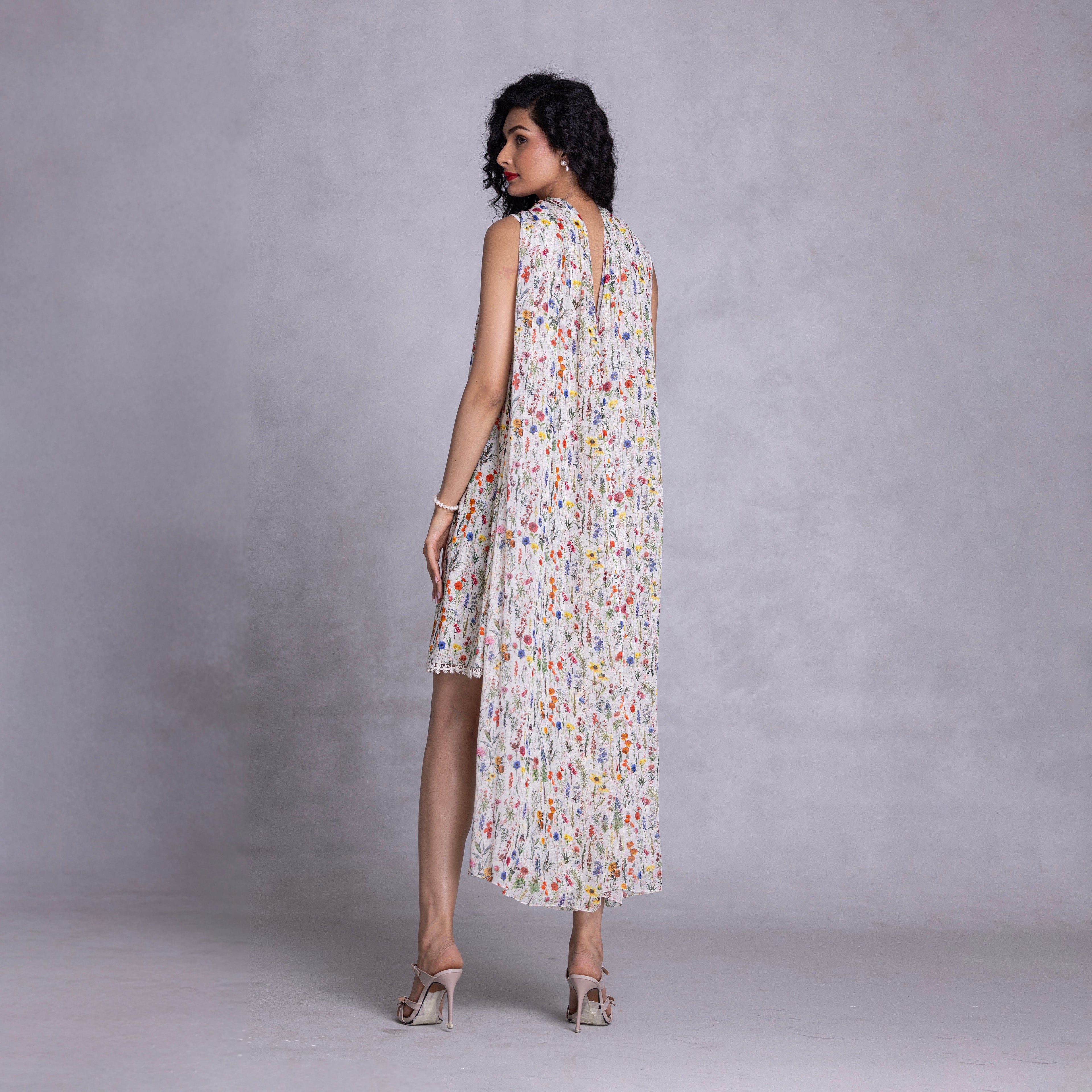 Azalea Shift Dress With Drape