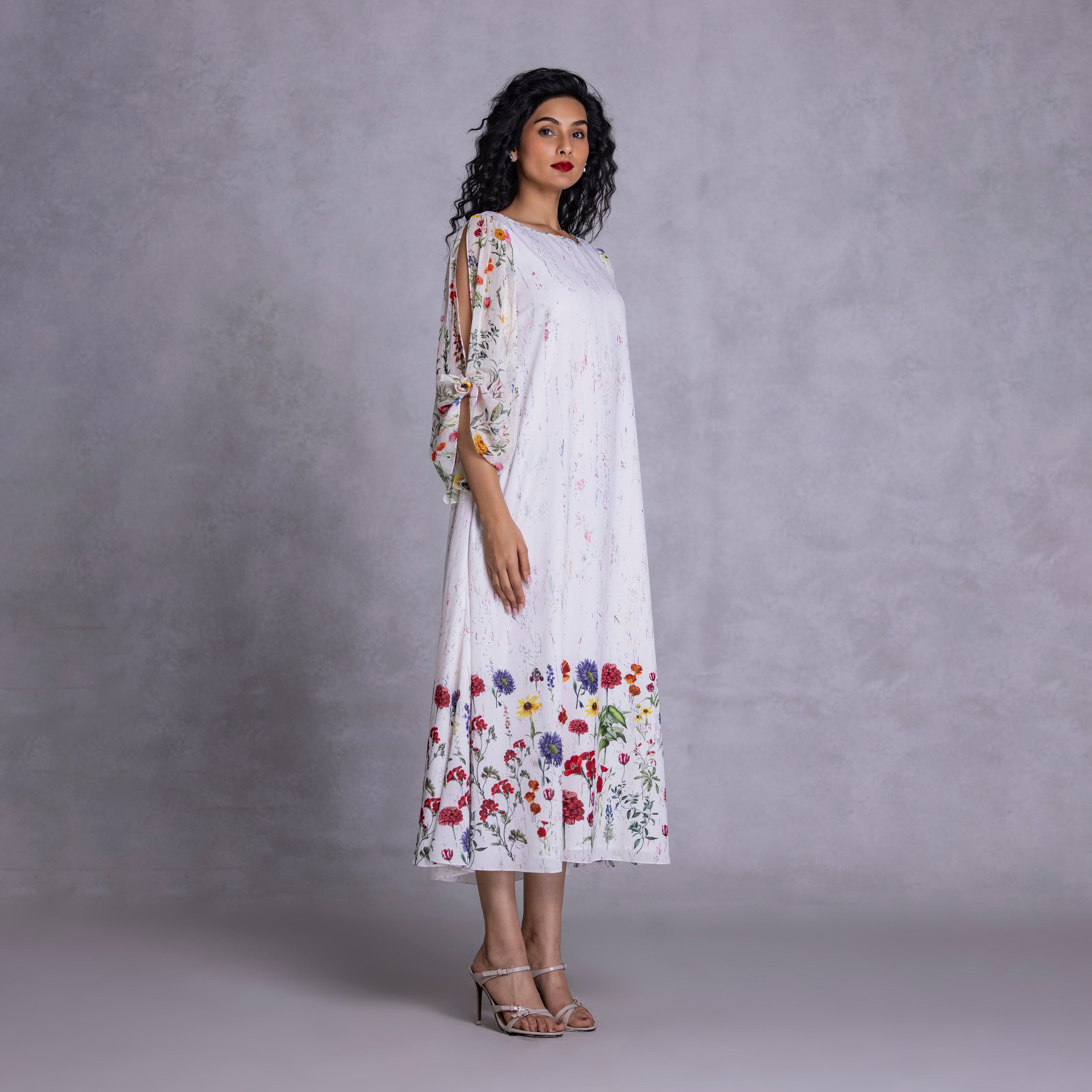 Lavender Boat Neck Dress