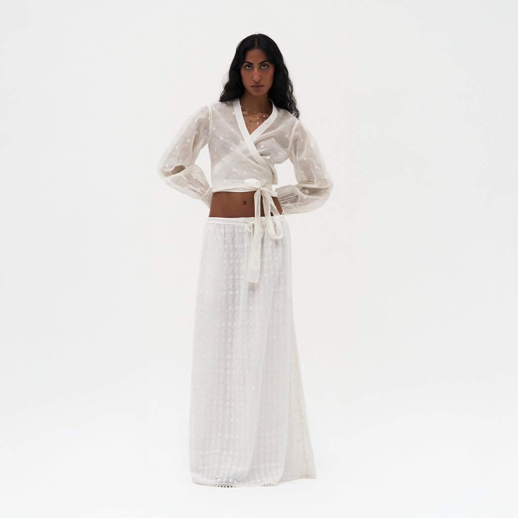 Petra Chikankari Skirt