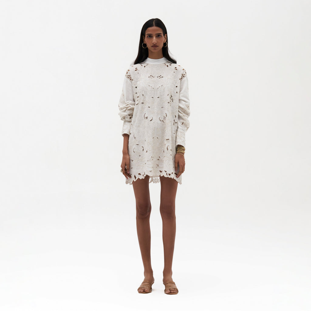 Aaliyah Cutwork Embroidered Dress