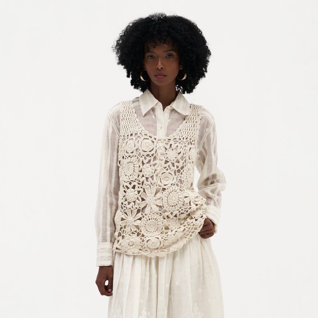 Leyla Crochet Top
