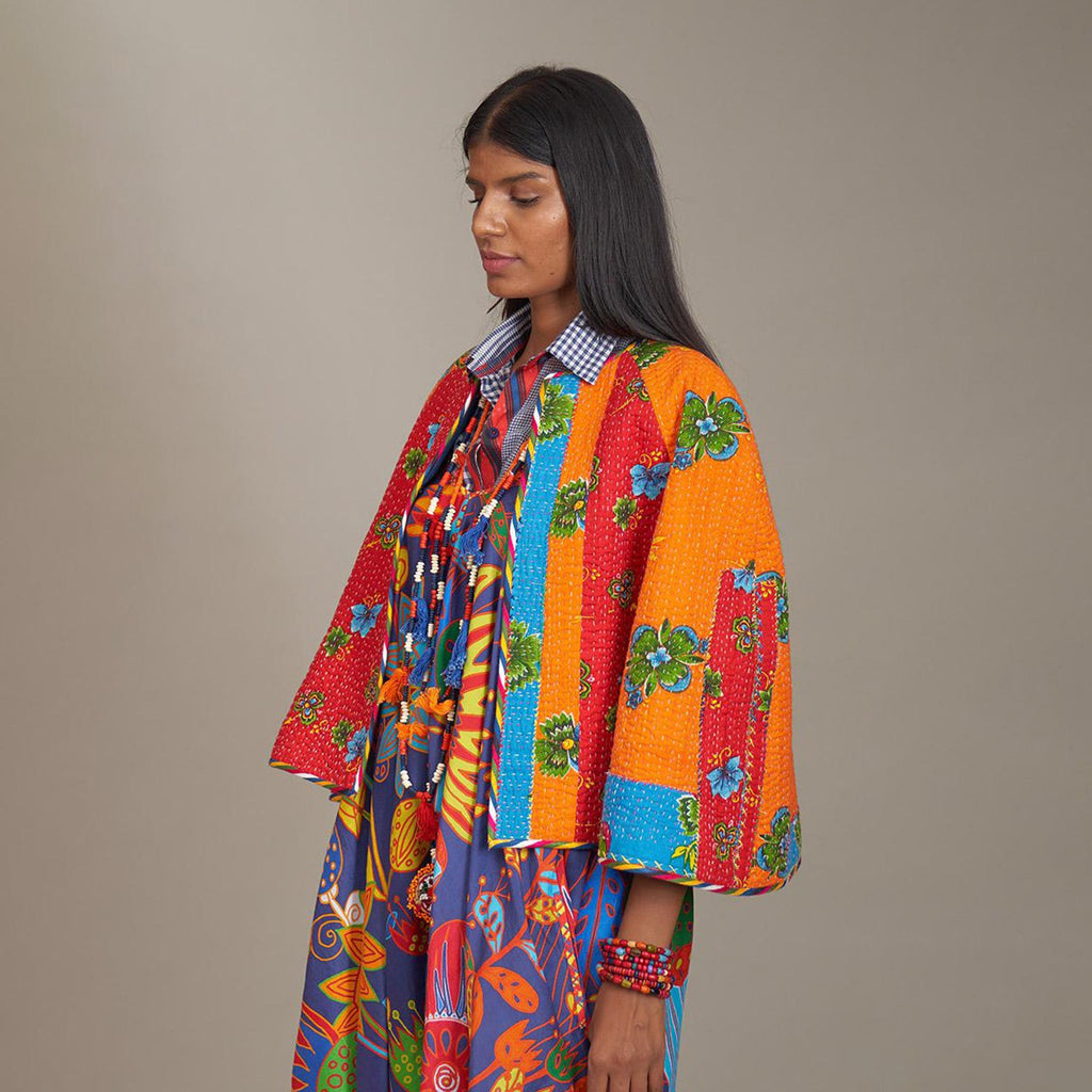 Alana Mini Cape Sujani Forest Patchwork