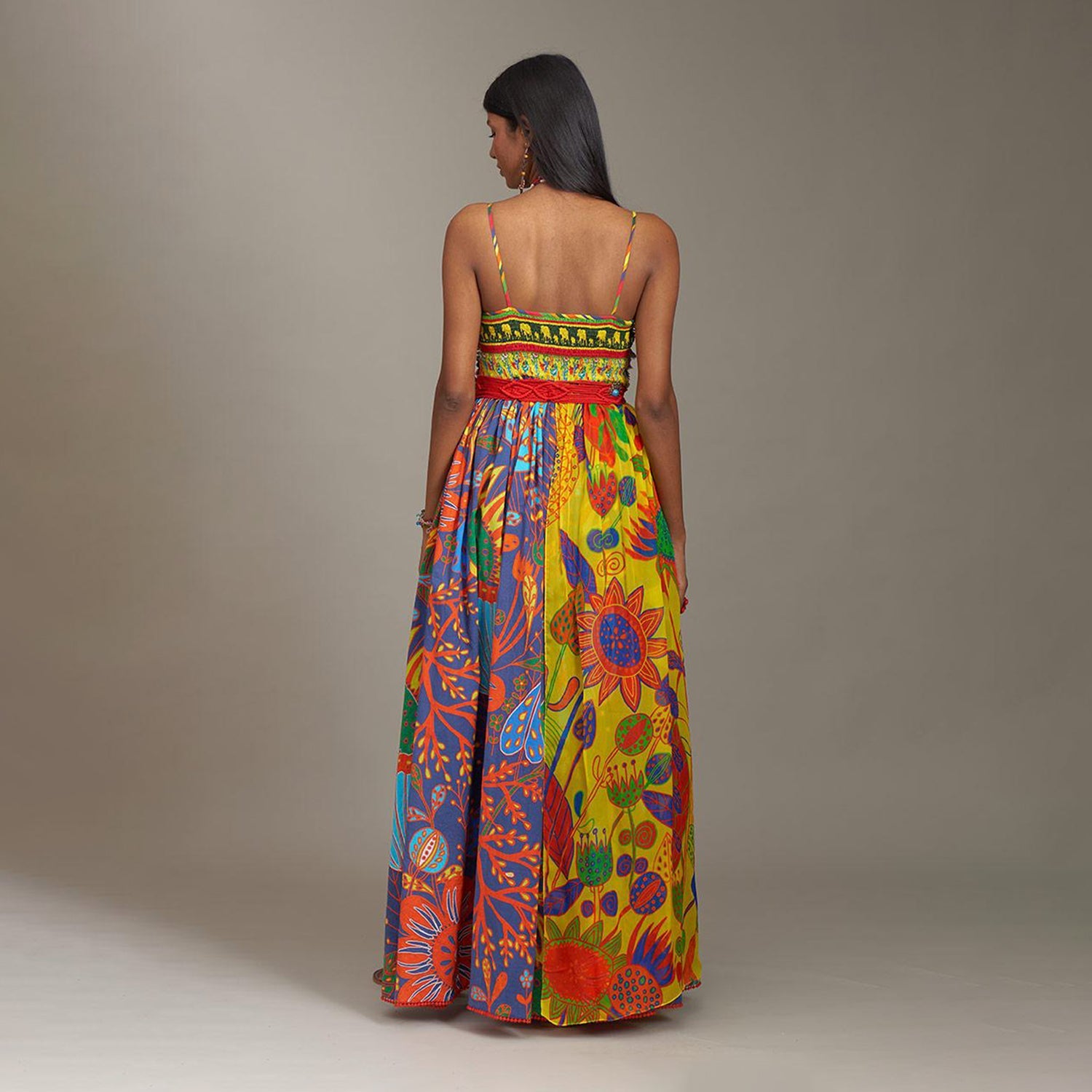 Anna Corset Spagetti Dress Forest Wonderland