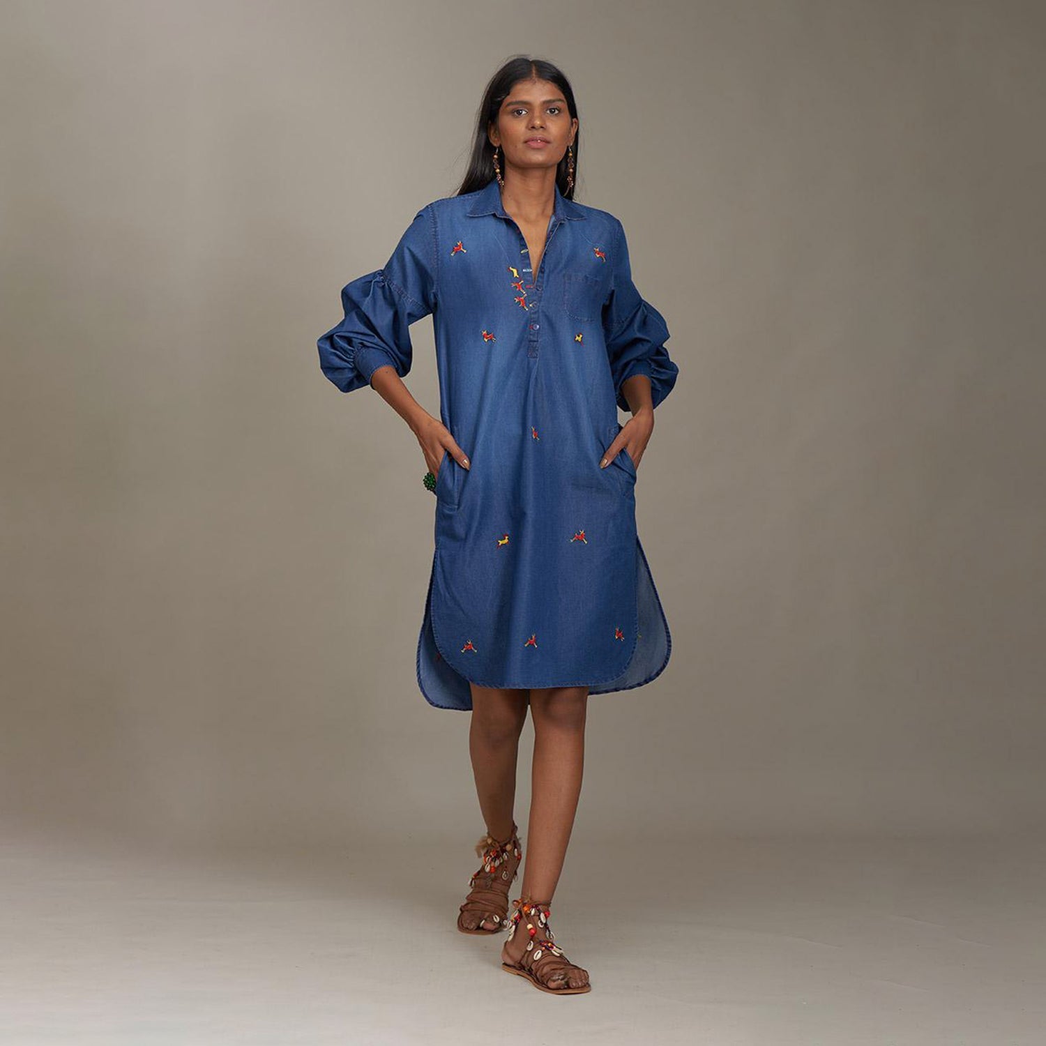 Camille Denim Shirt Dress Antelope