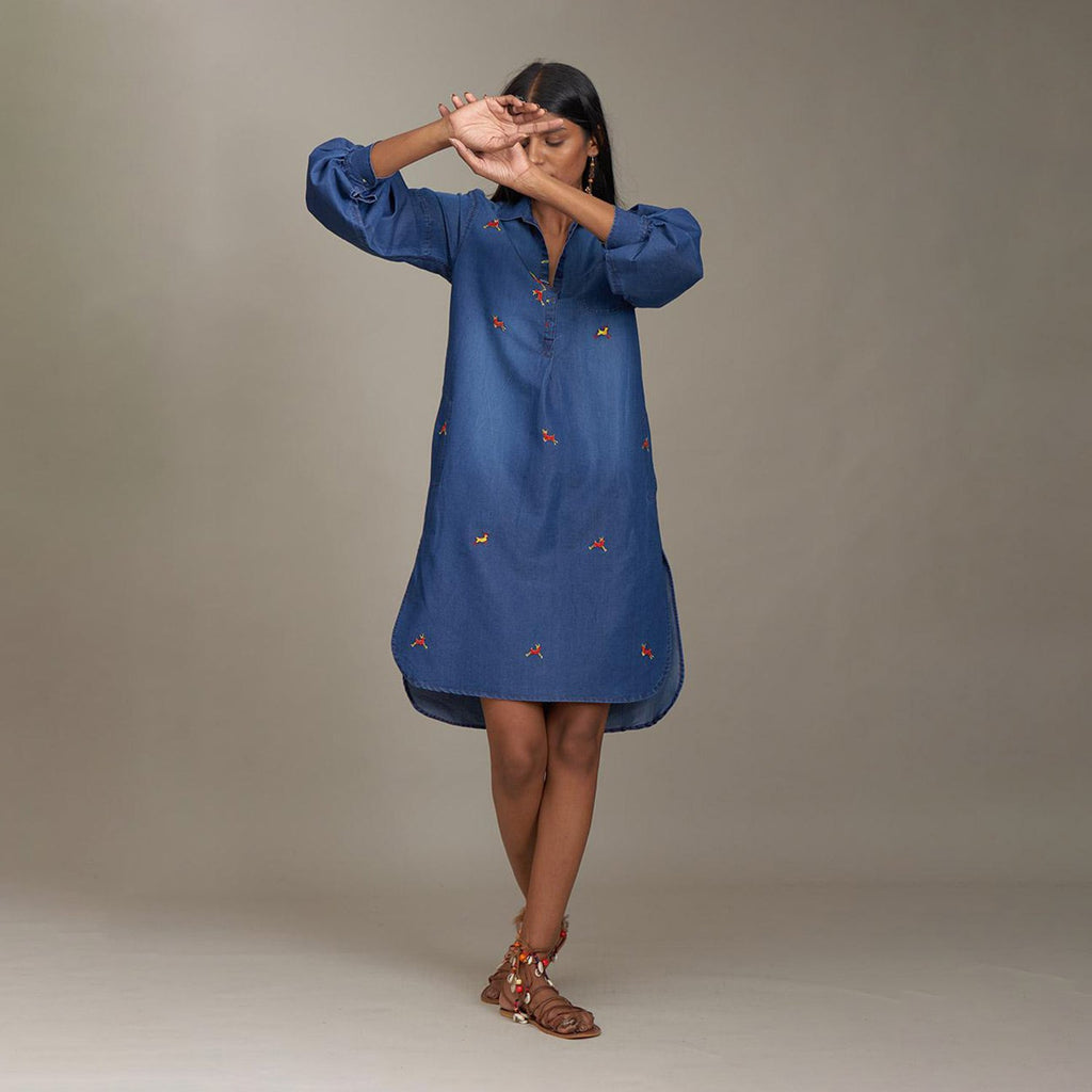 Camille Denim Shirt Dress Antelope