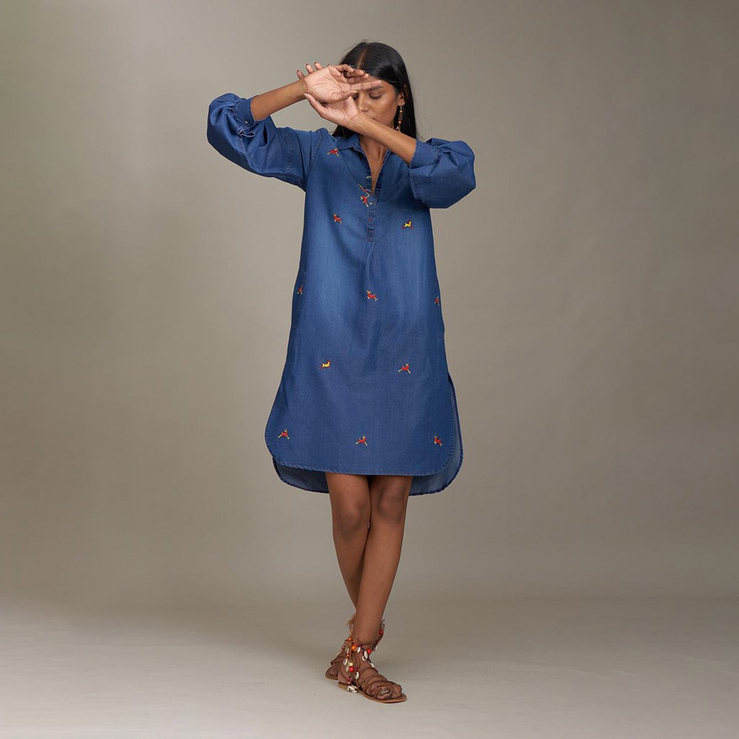 Camille Denim Shirt Dress Antelope