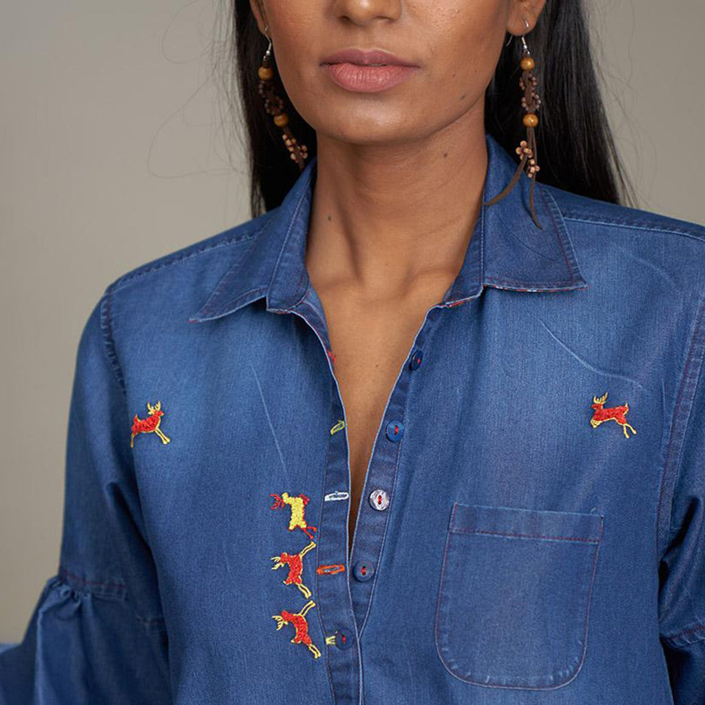 Camille Denim Shirt Dress Antelope