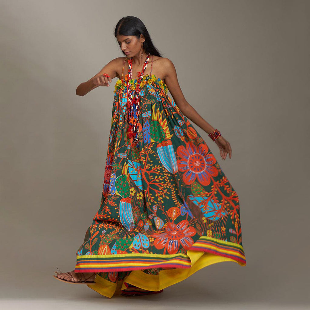 Cora Sundress Off Shoulder Forest Wonderland