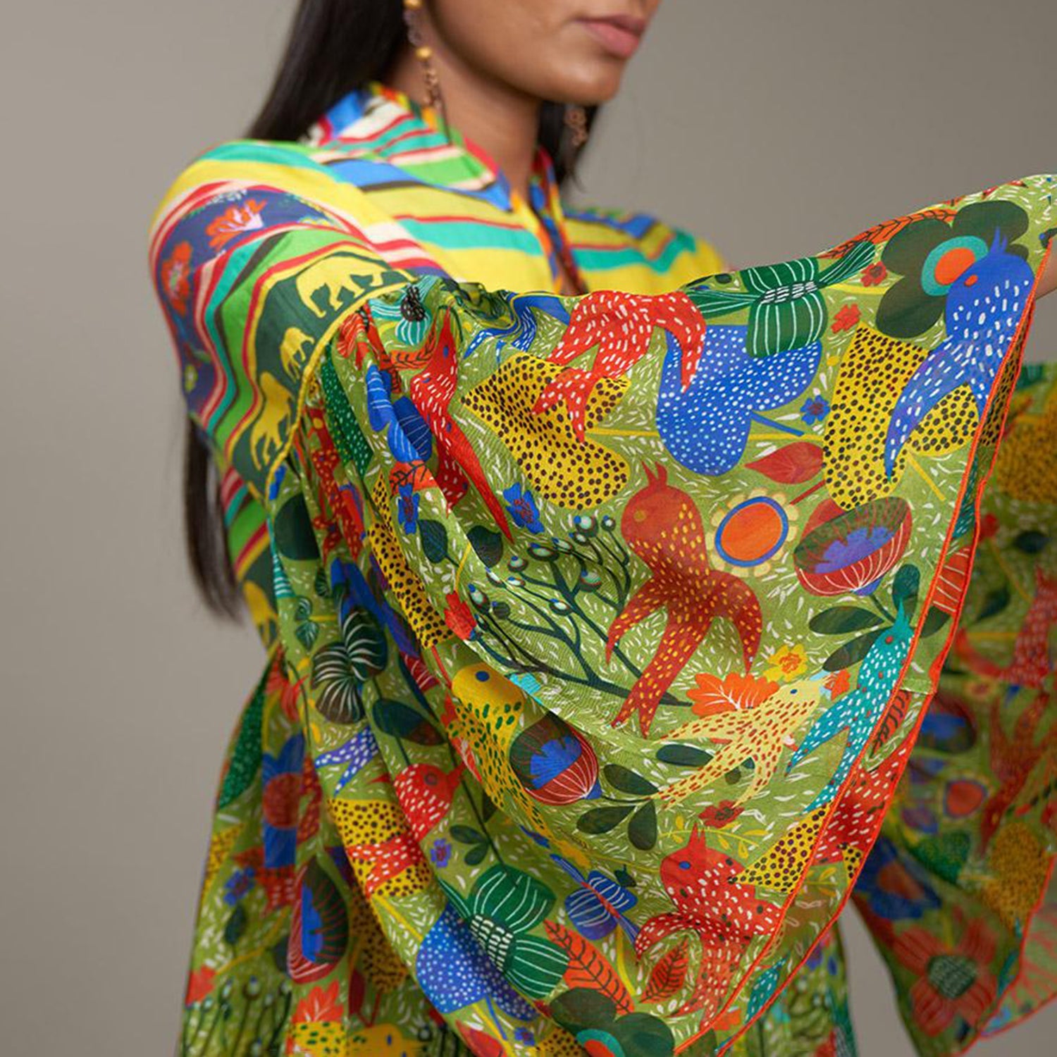 Destiny Bolero Top Jungle Trail Bird Family