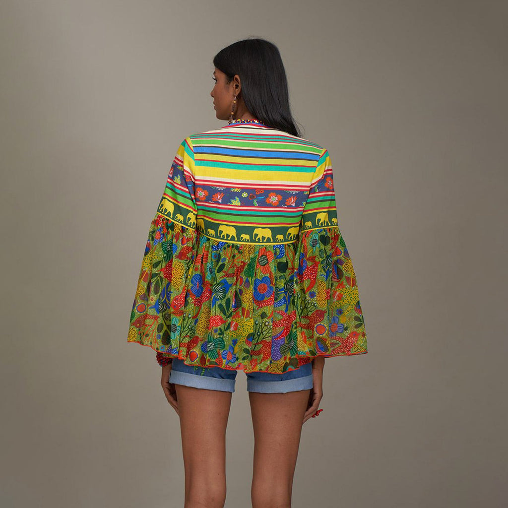 Destiny Bolero Top Jungle Trail Bird Family