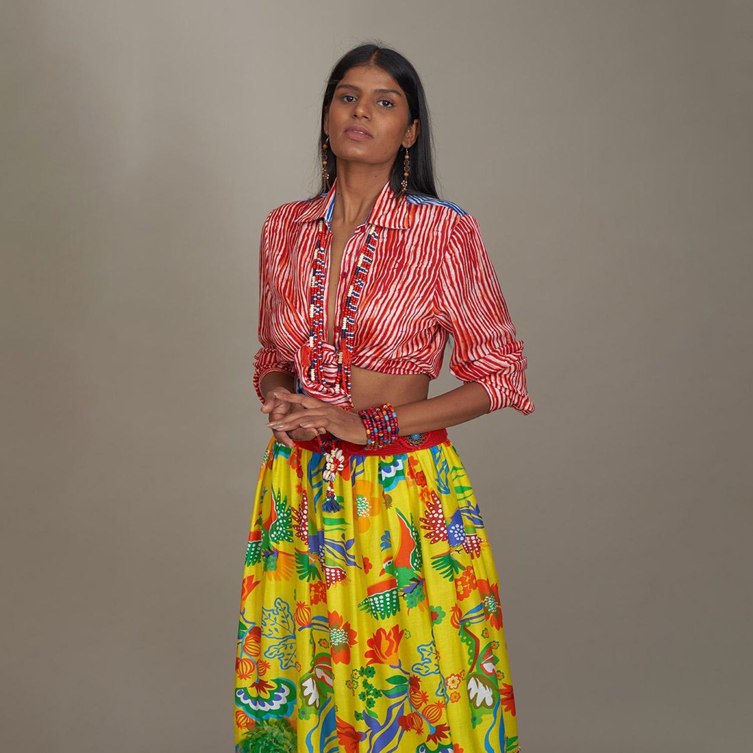 Elsie Poet's Shirt Shibori Multicolor