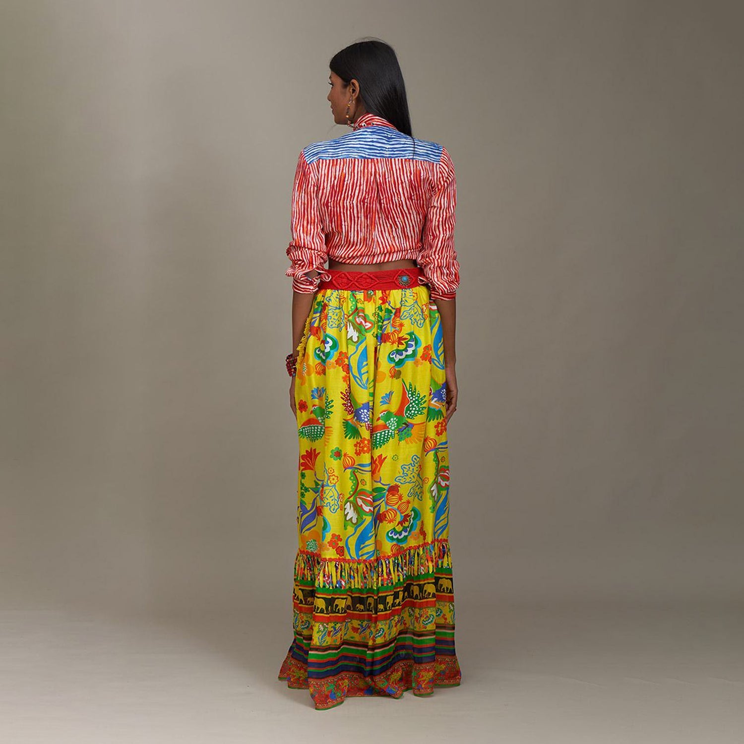 Elsie Poet's Shirt Shibori Multicolor