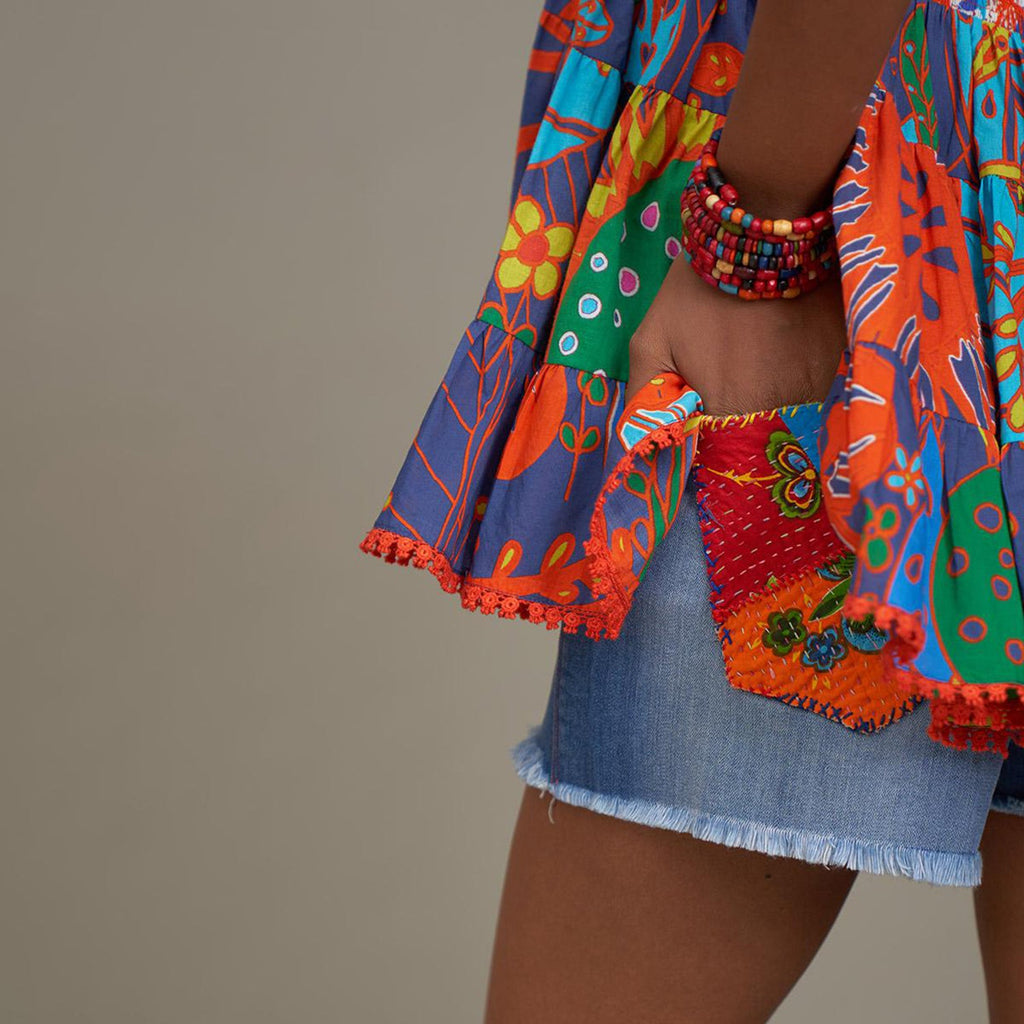 Hayden Baby Doll Corset Top Forest Wonderland