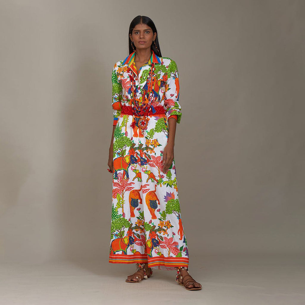 Kayla Cargo Workall Jumpsuit Jungle Trail