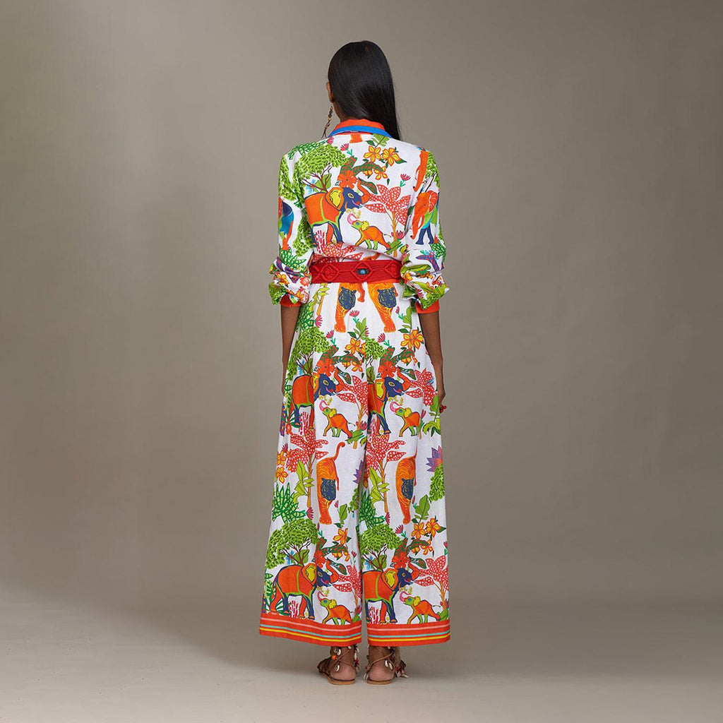 Kayla Cargo Workall Jumpsuit Jungle Trail