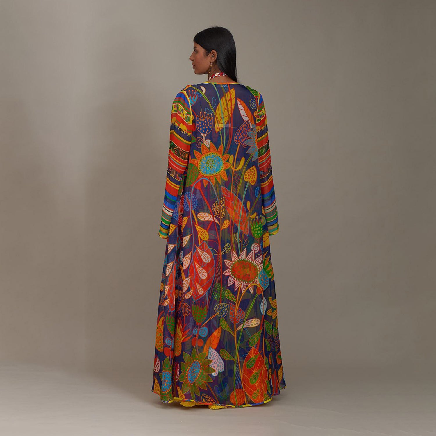 Lila Shear Fluid Cape Forest Wonderland