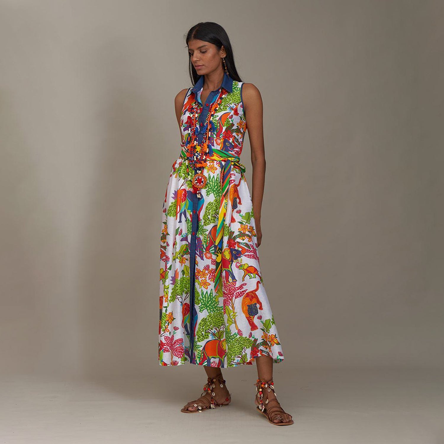 Mackenzie Shirt Sundress Jungle Trail