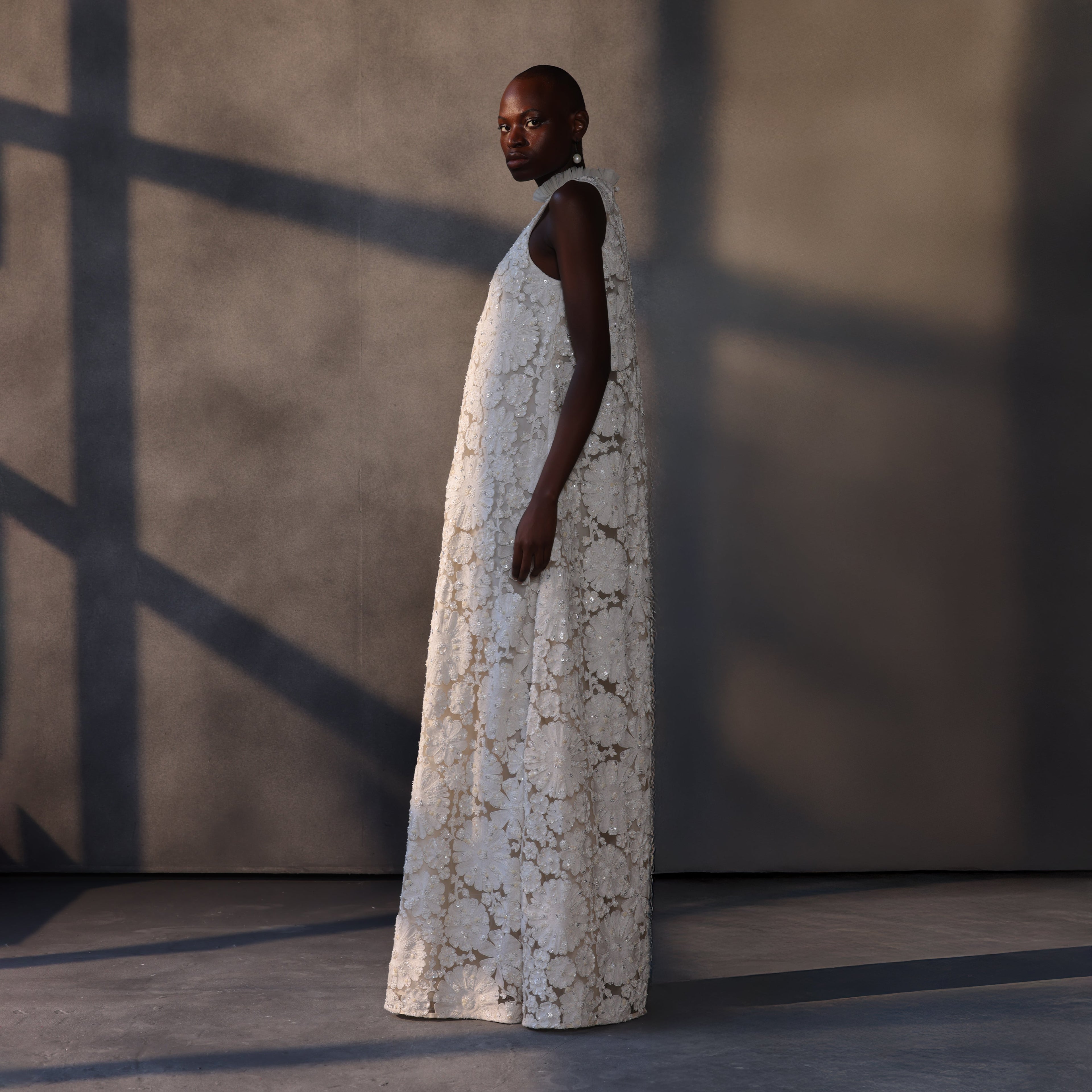 payal jain floral embroidered maxi dress Kinsey Dress