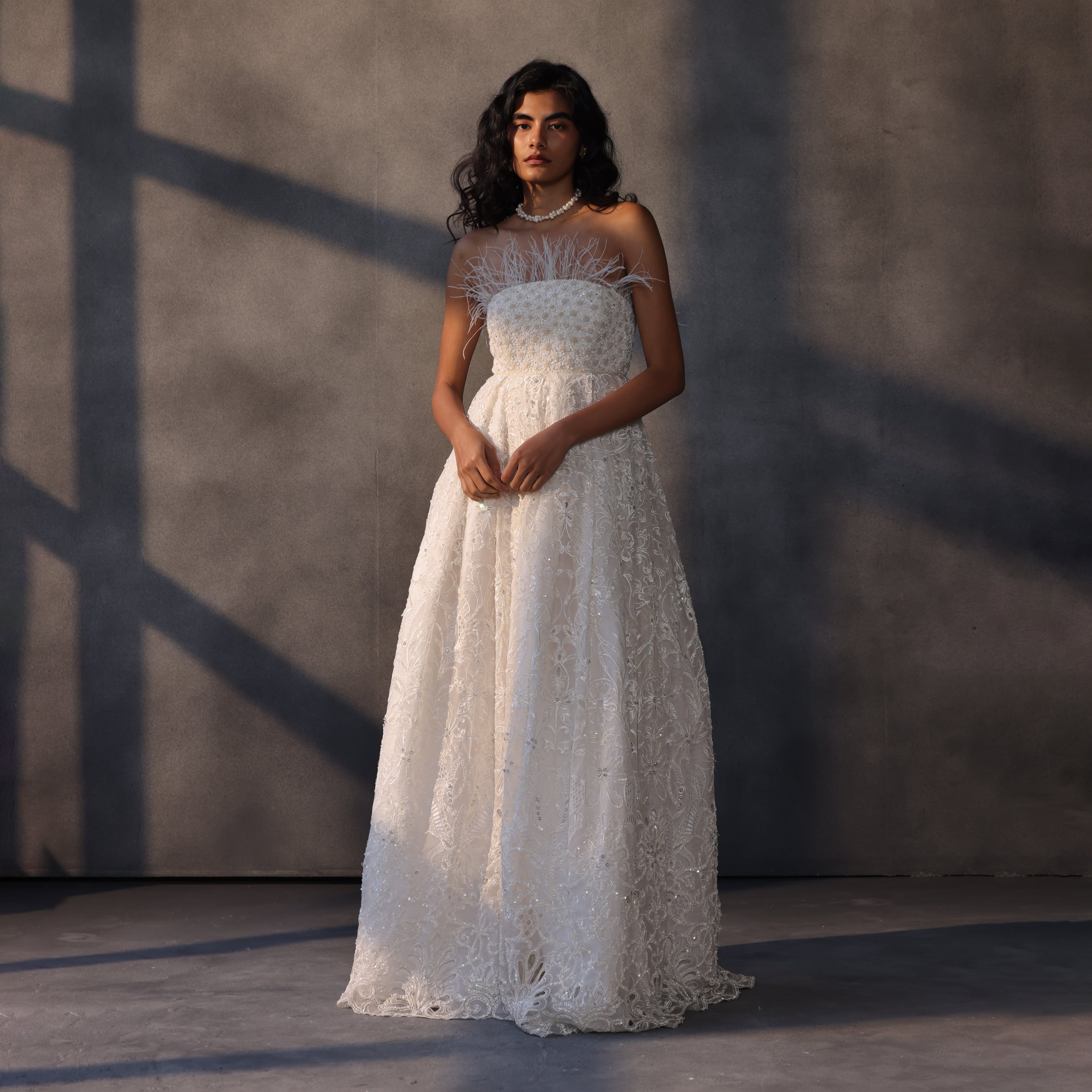 Heaven’s Veil – Organza Corset Gown