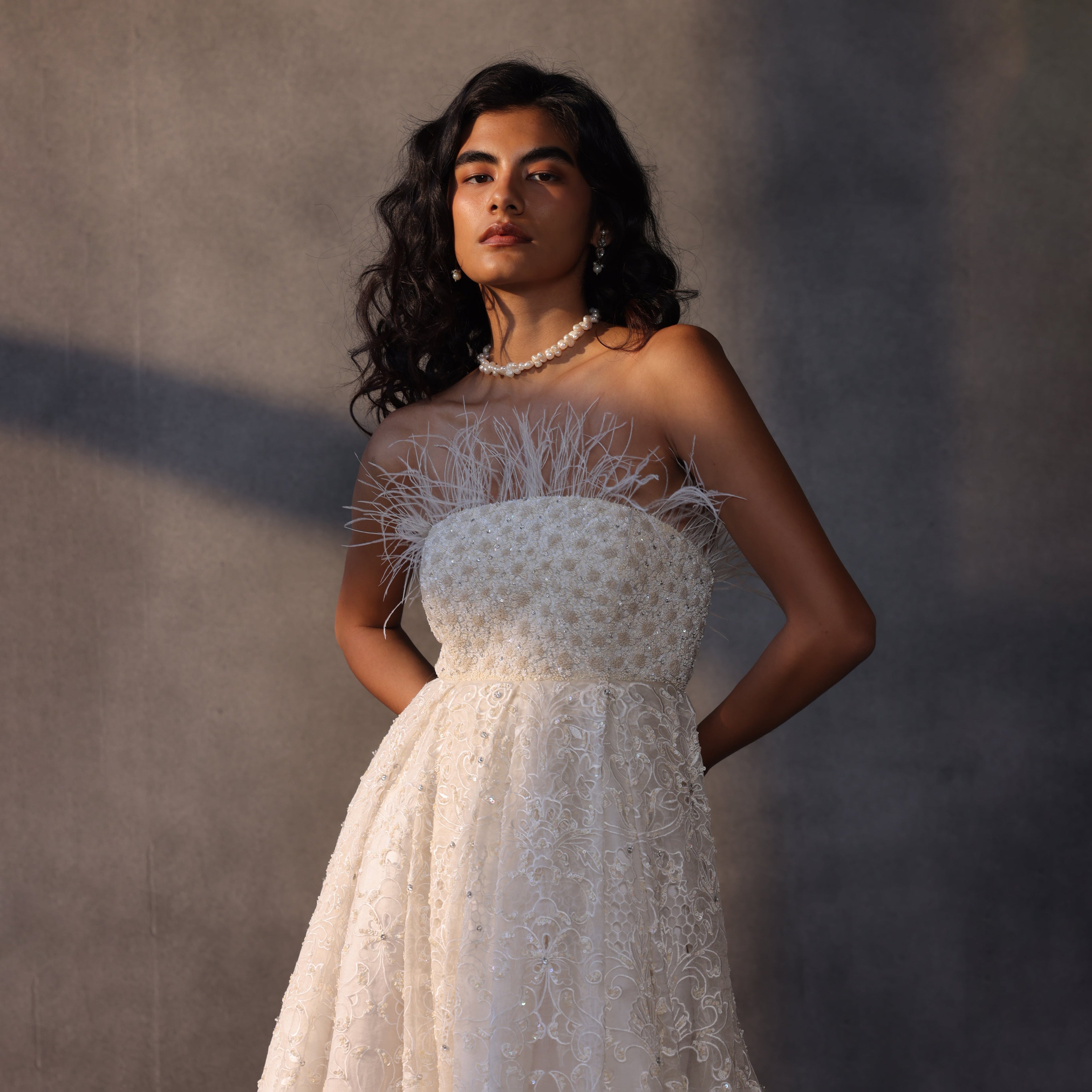 Heaven’s Veil – Organza Corset Gown