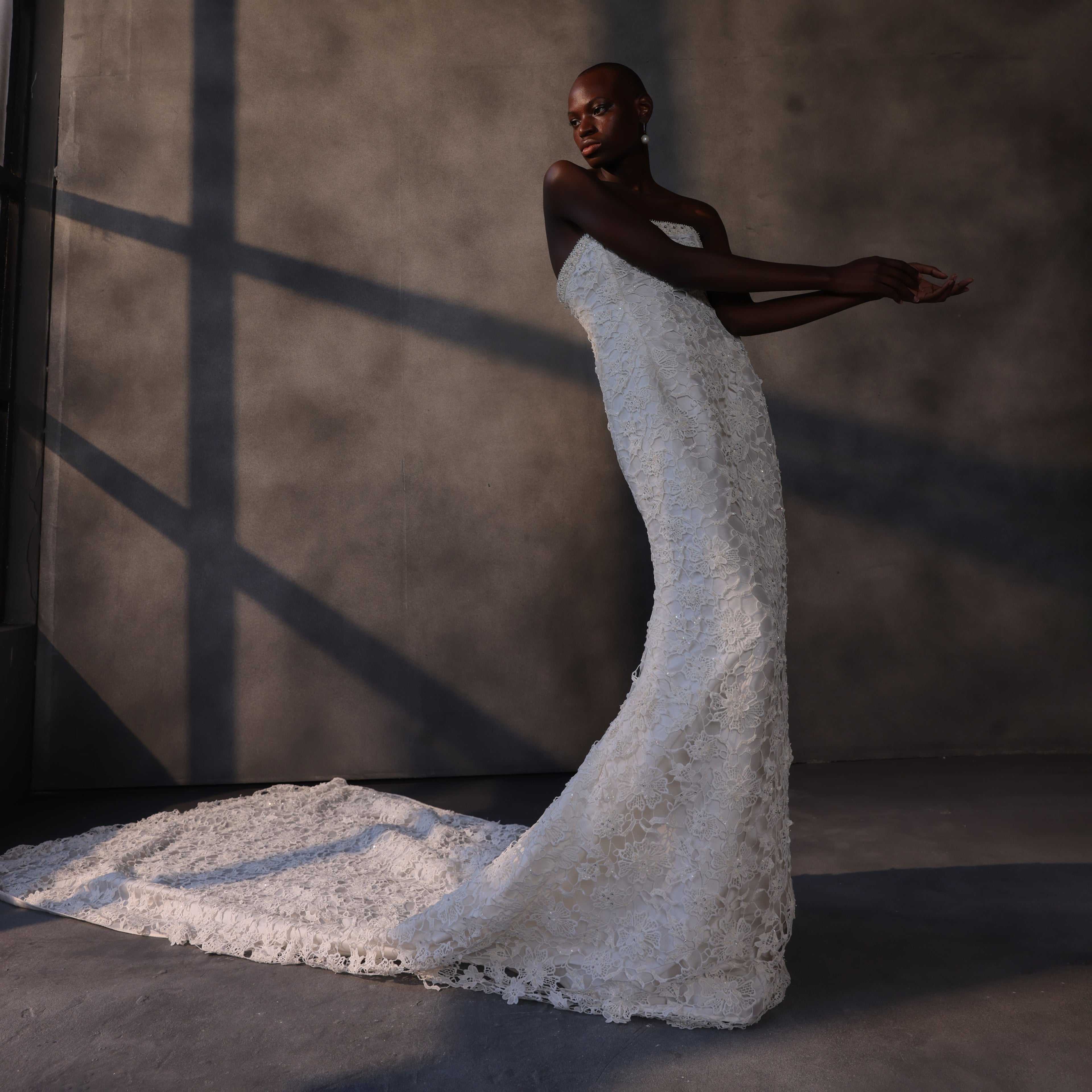 Moonlit Enchantment – Corset Lace Gown