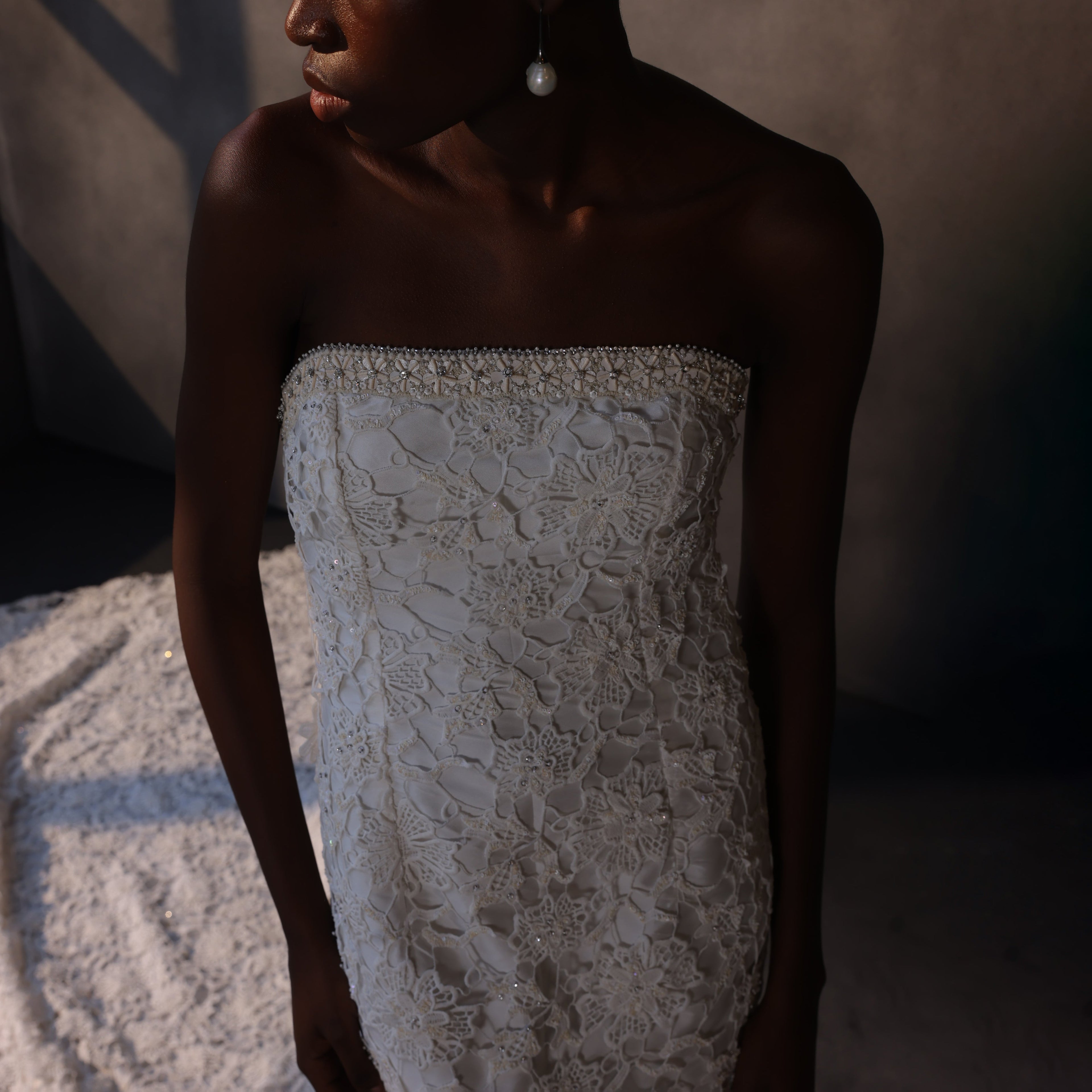 Moonlit Enchantment – Corset Lace Gown