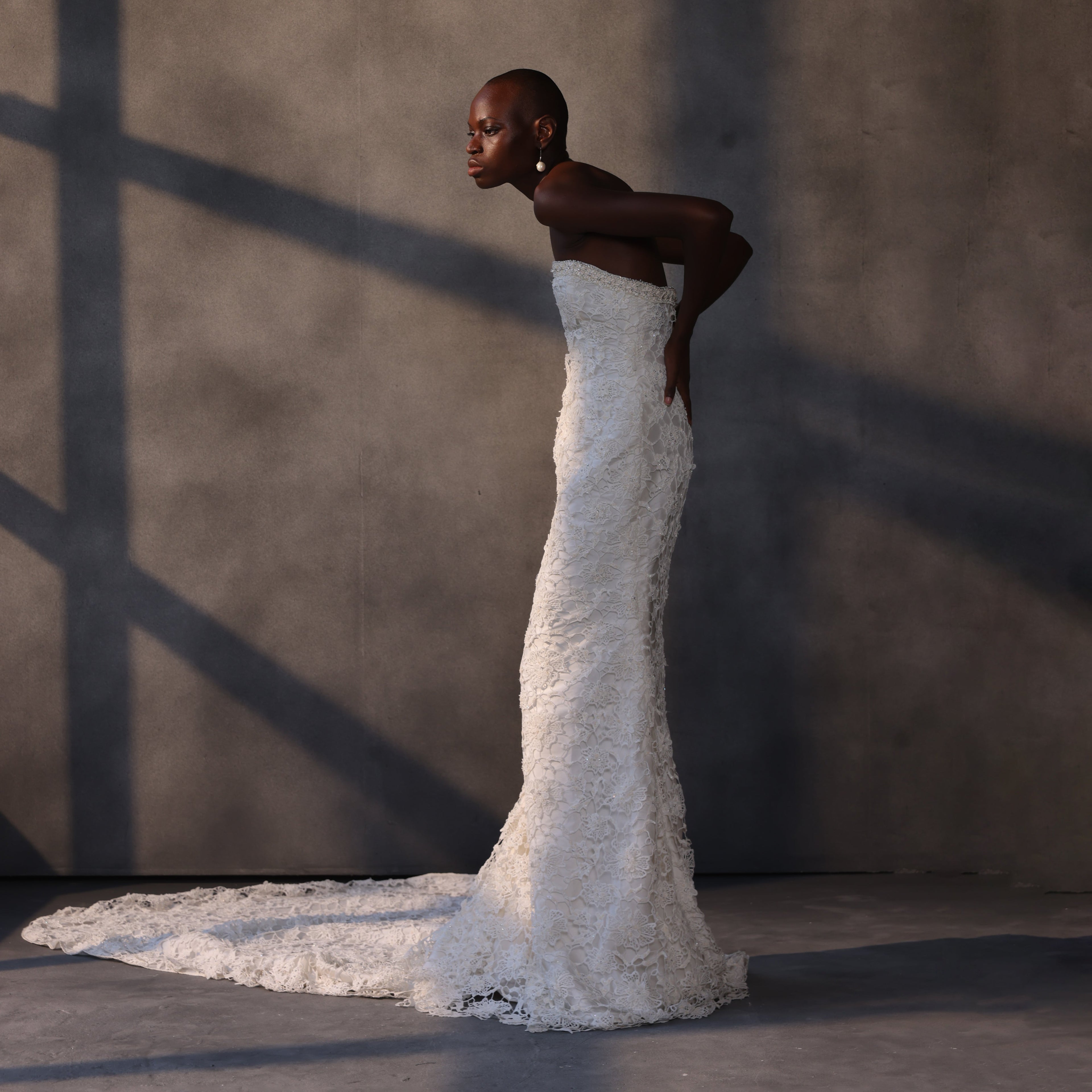 Moonlit Enchantment – Corset Lace Gown