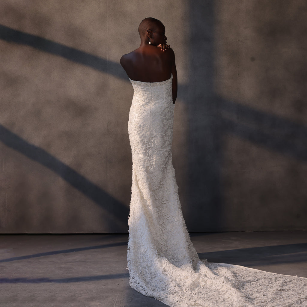 Moonlit Enchantment – Corset Lace Gown