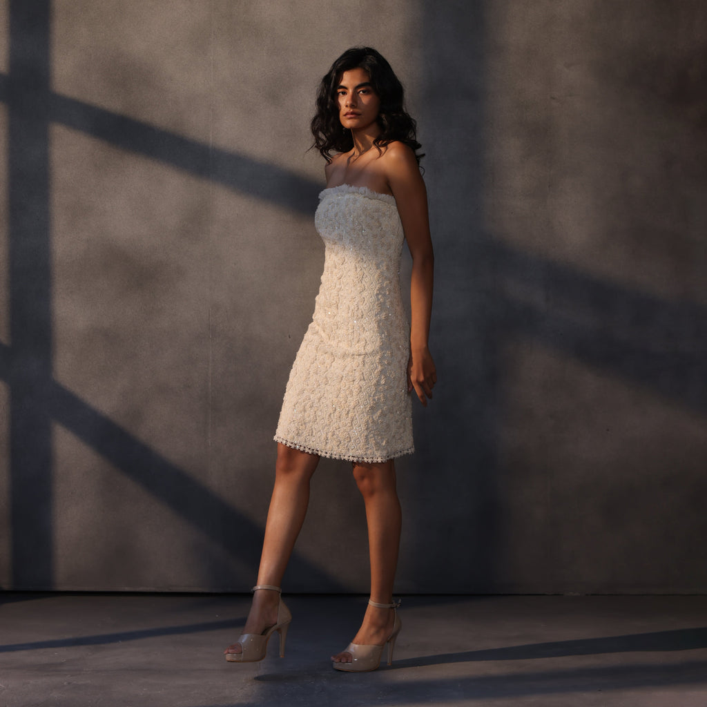 Ethereal Luminescence – Tone-on-Tone Georgette Gown