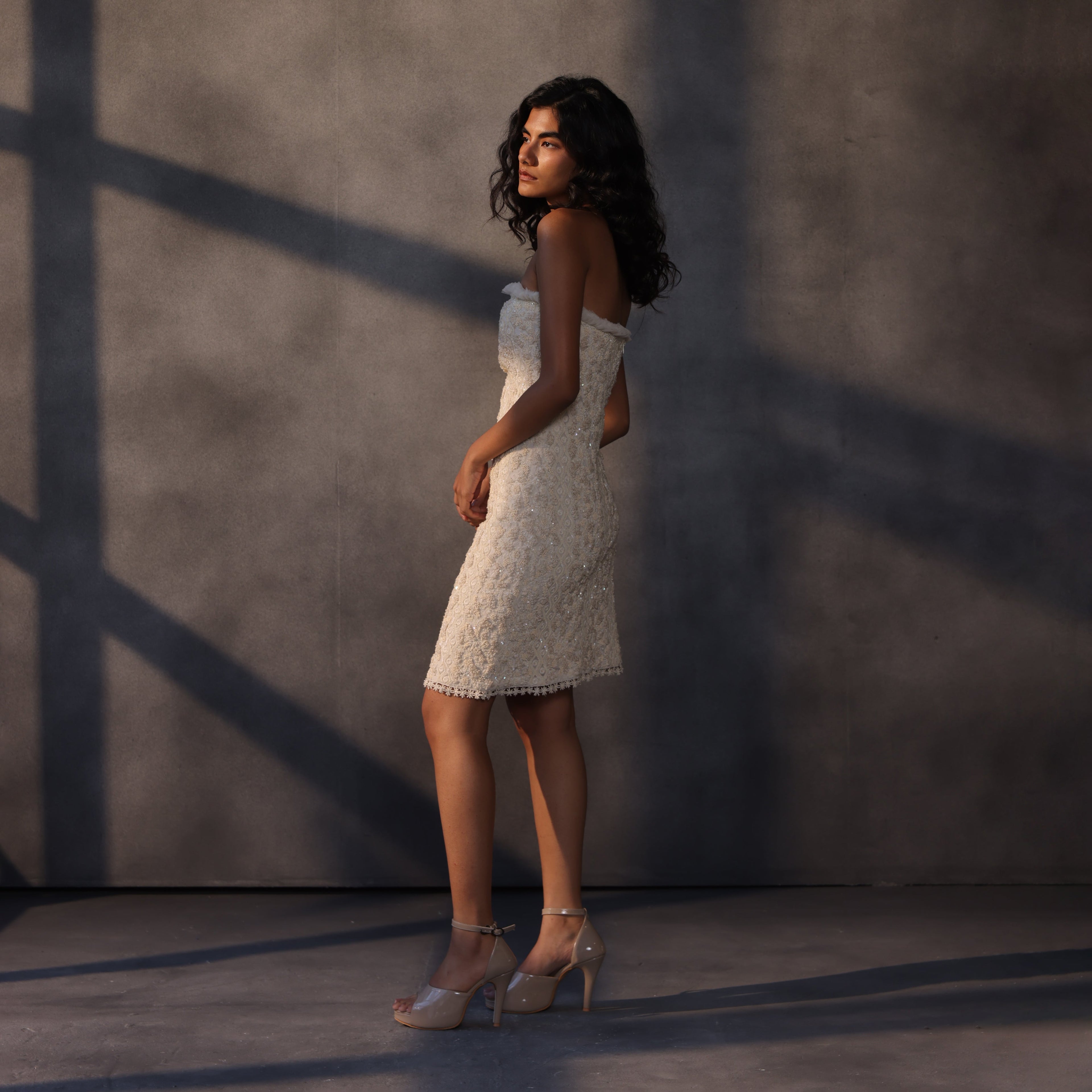 Ethereal Luminescence – Tone-on-Tone Georgette Gown