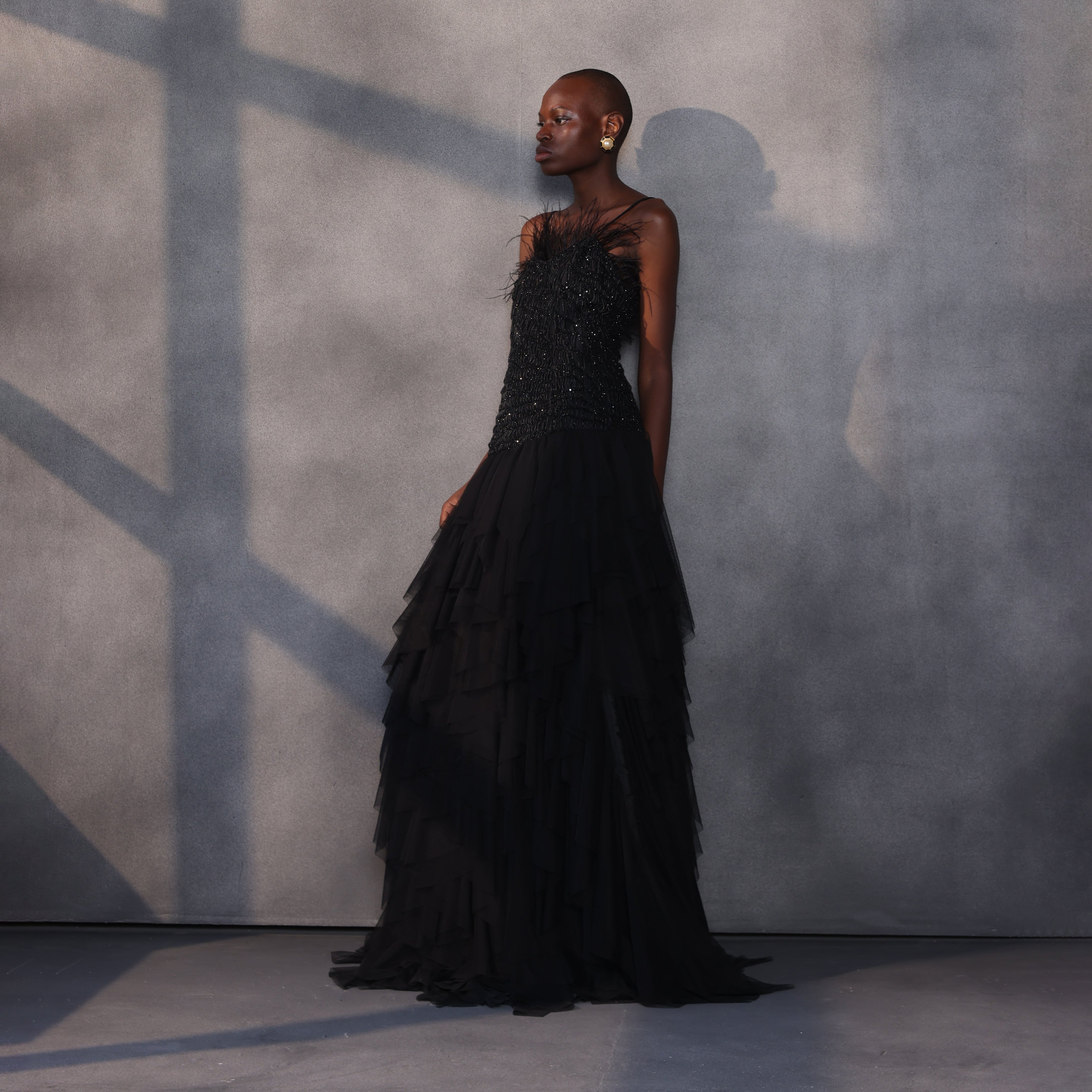 Raven’s Lament – Beaded Corset Gown