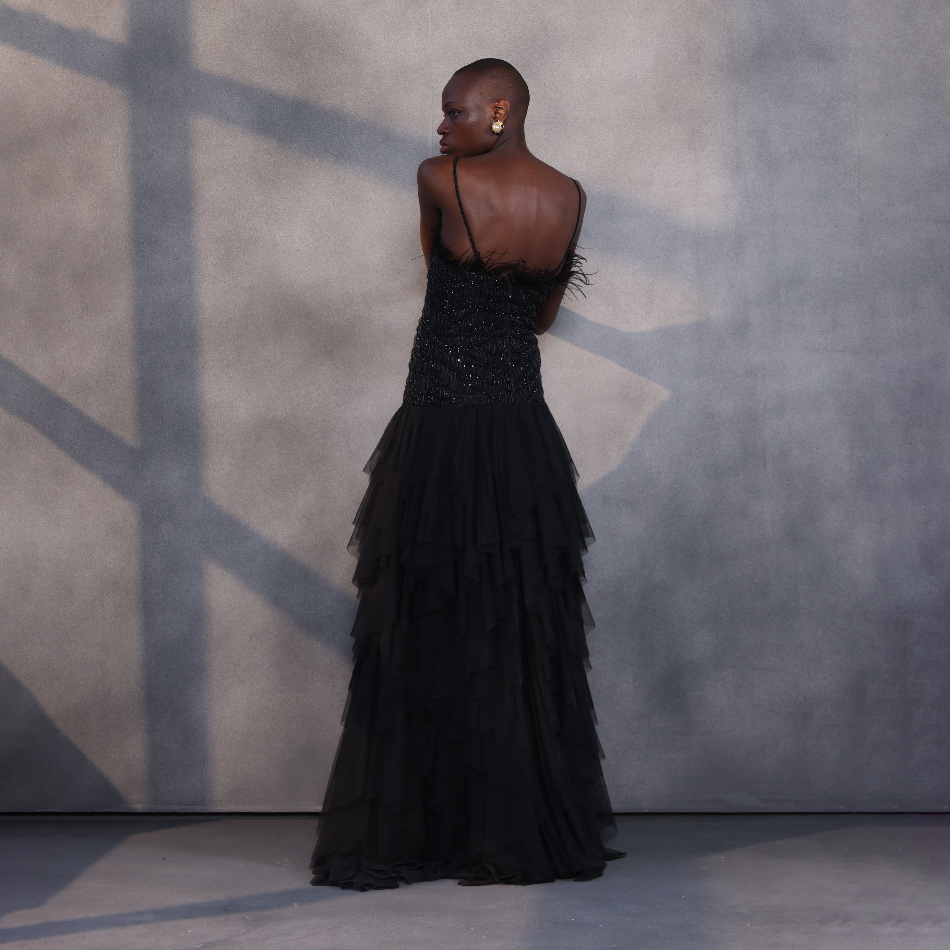 Raven’s Lament – Beaded Corset Gown