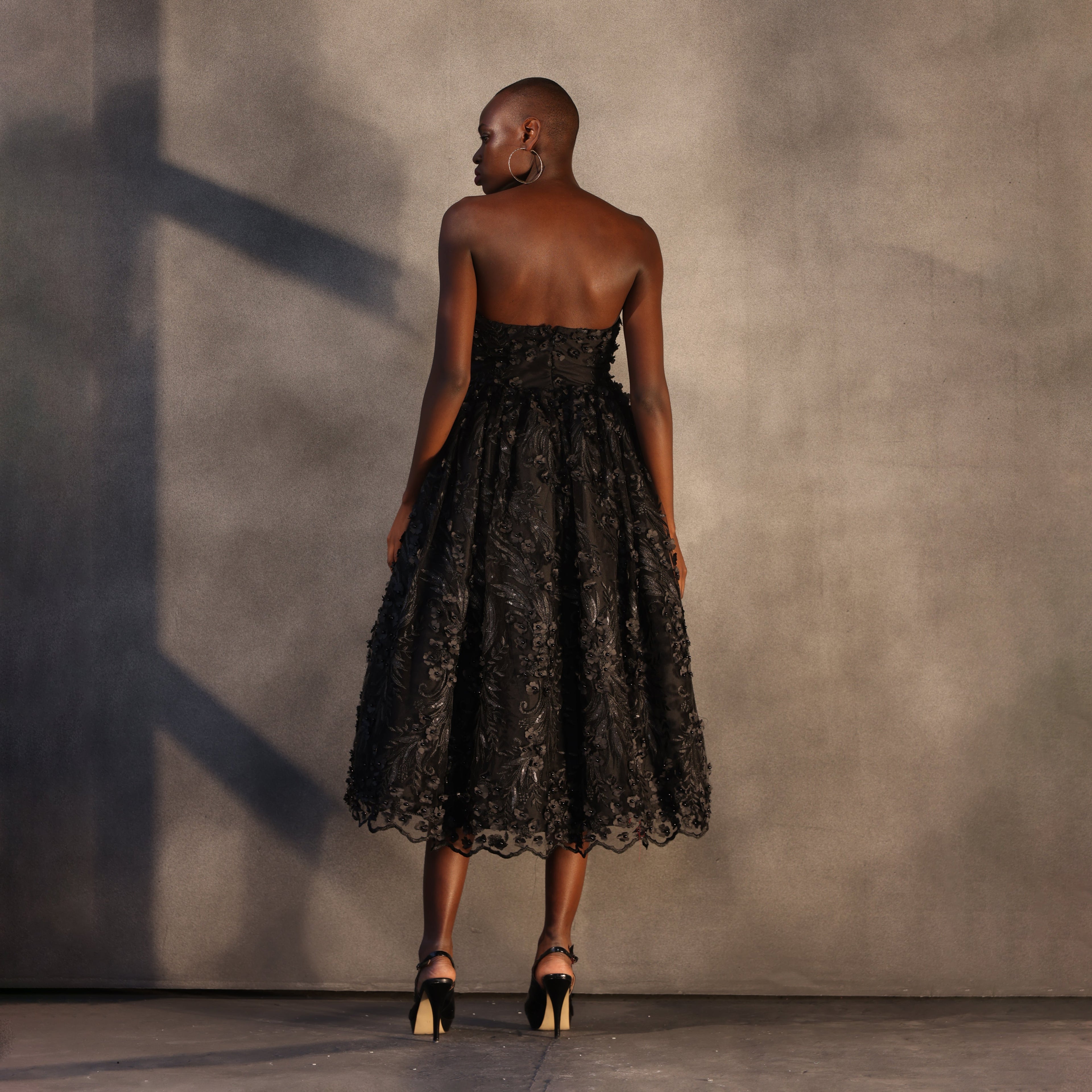 Eclipse Bloom – Corset Lace Dress