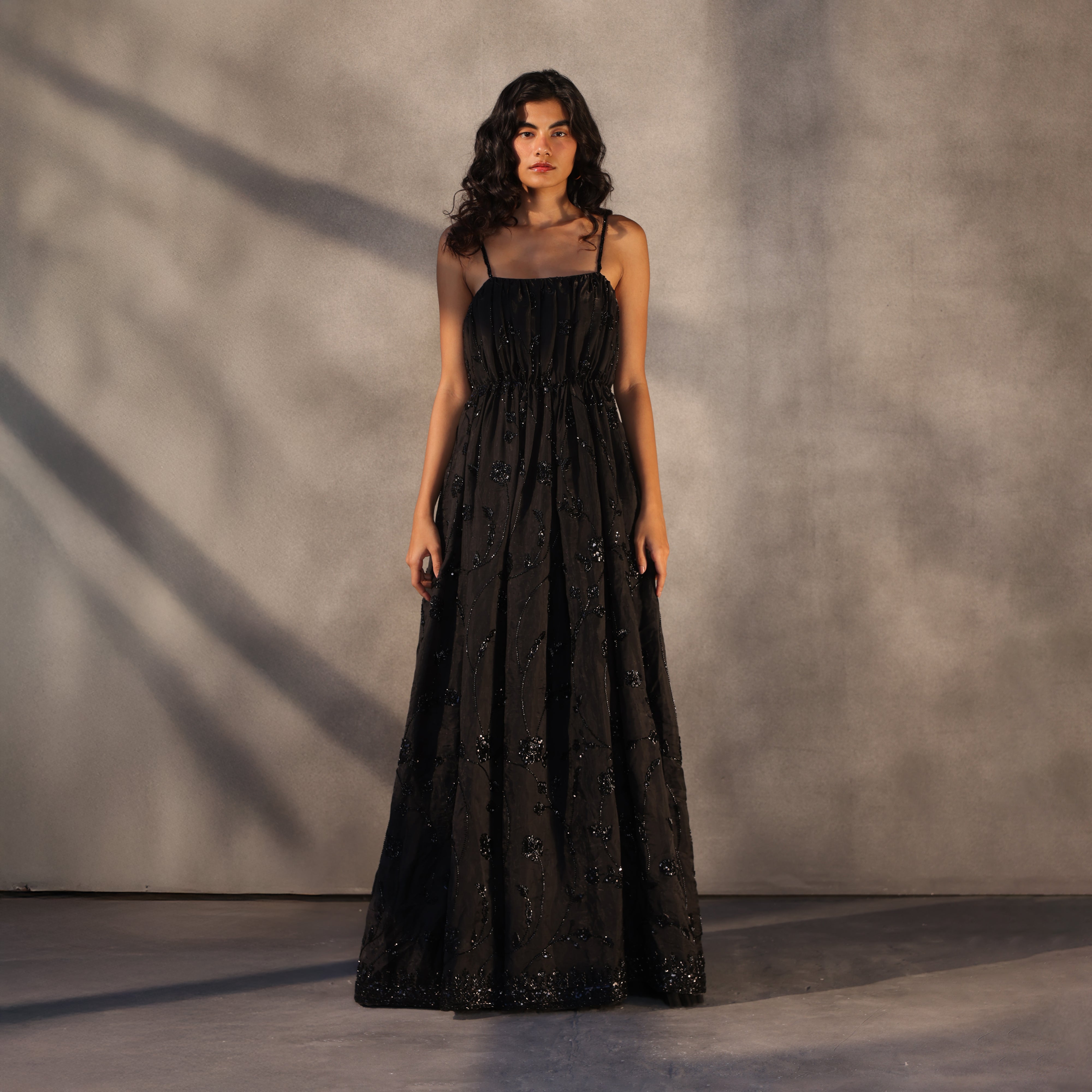 Eclipse Serenity – Beaded Taffeta Gown