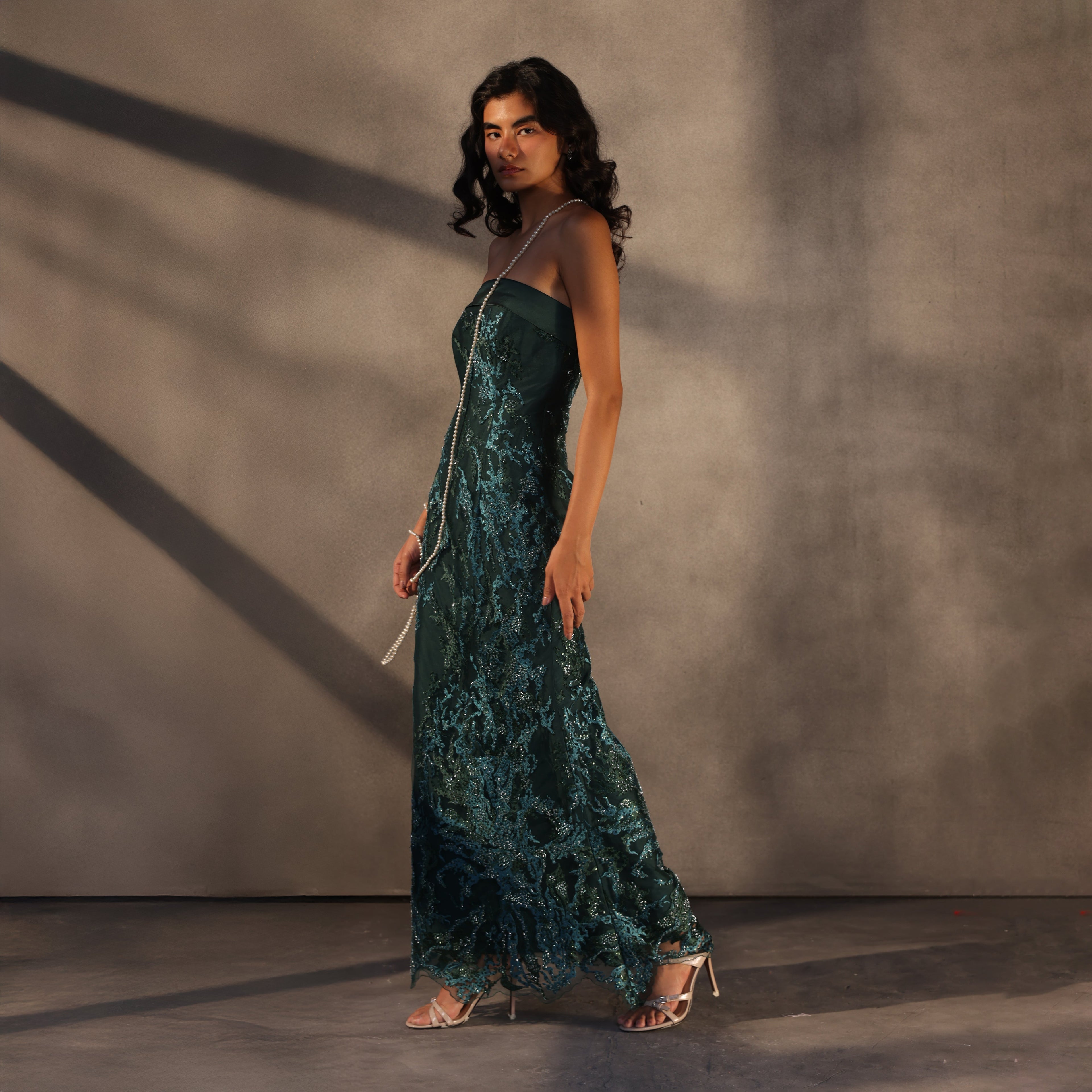 Forest Whispers – Fishtail Corset Dress