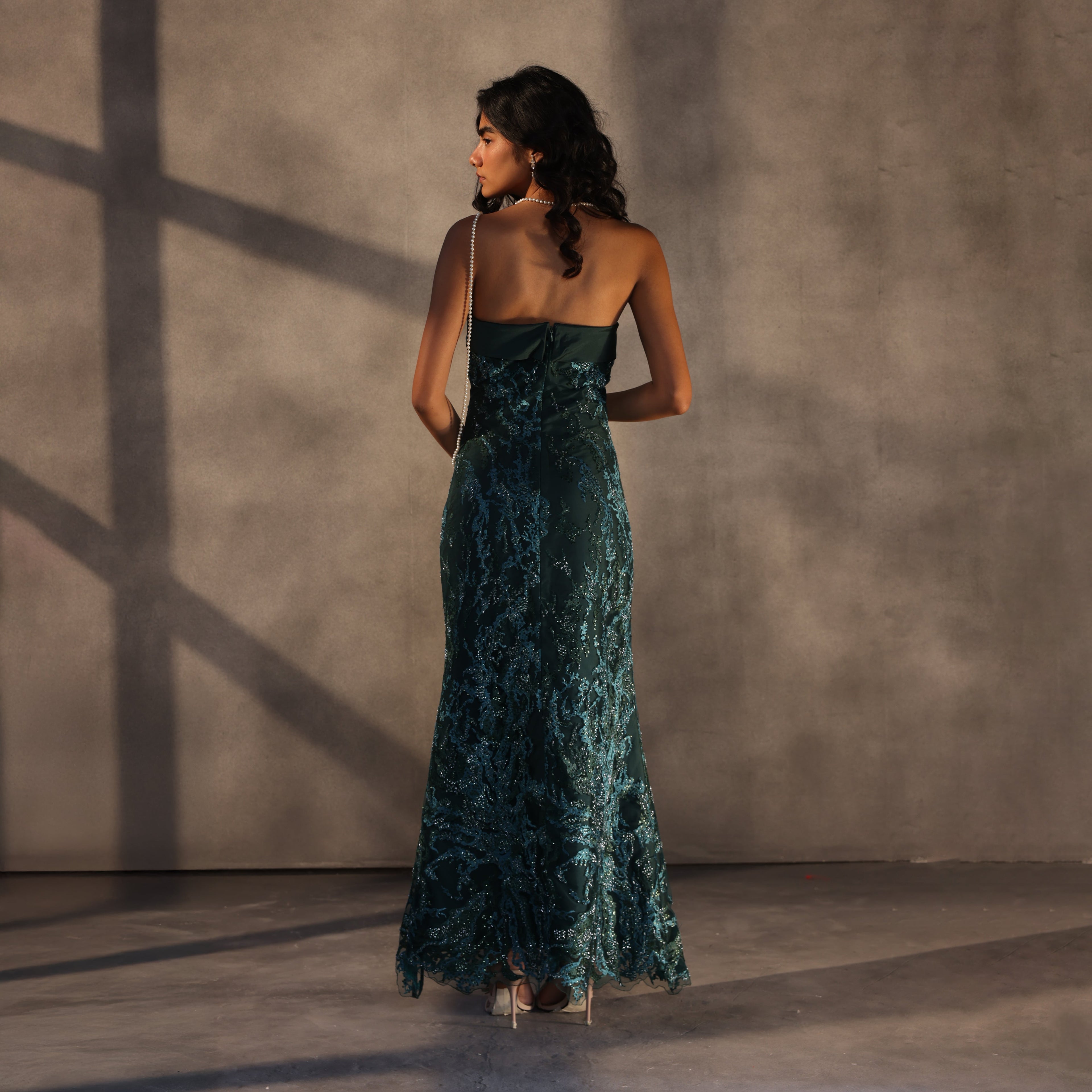 Forest Whispers – Fishtail Corset Dress