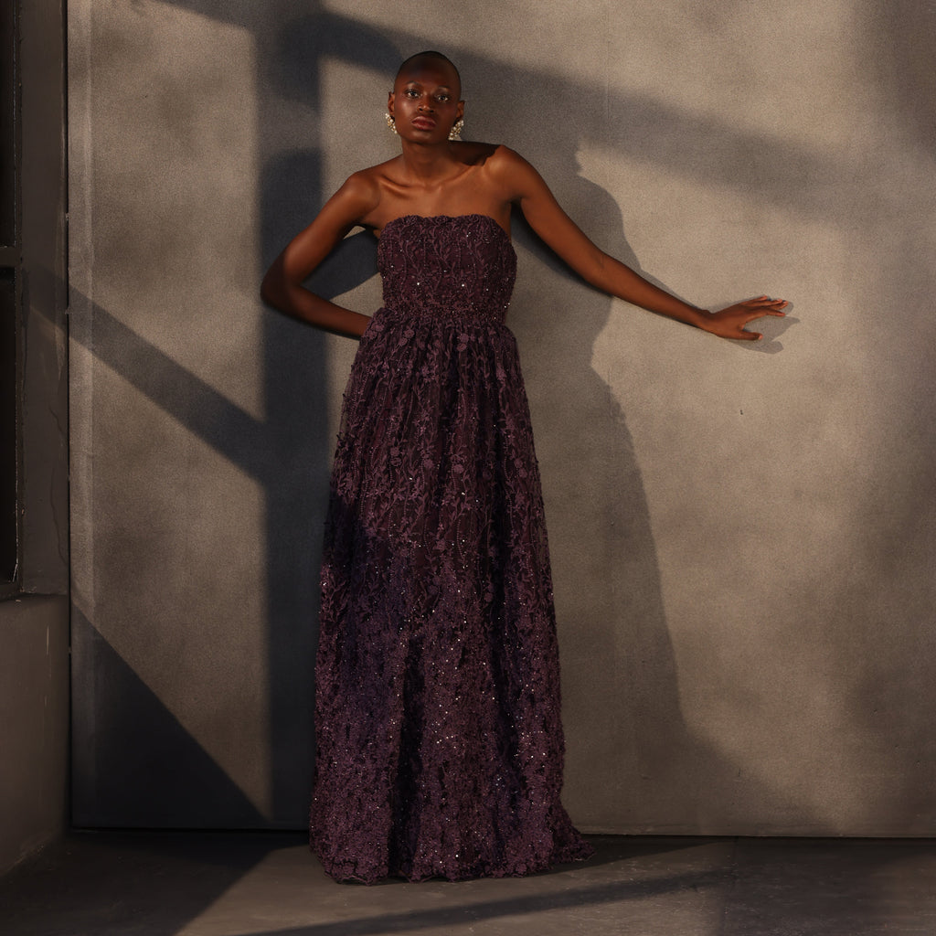 Scarlet Enchantment – Corset Gown