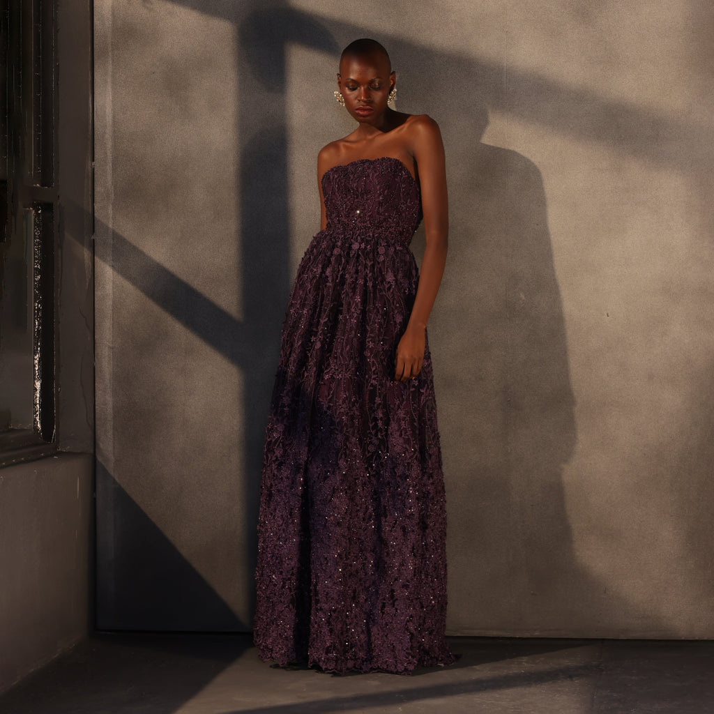 Scarlet Enchantment – Corset Gown