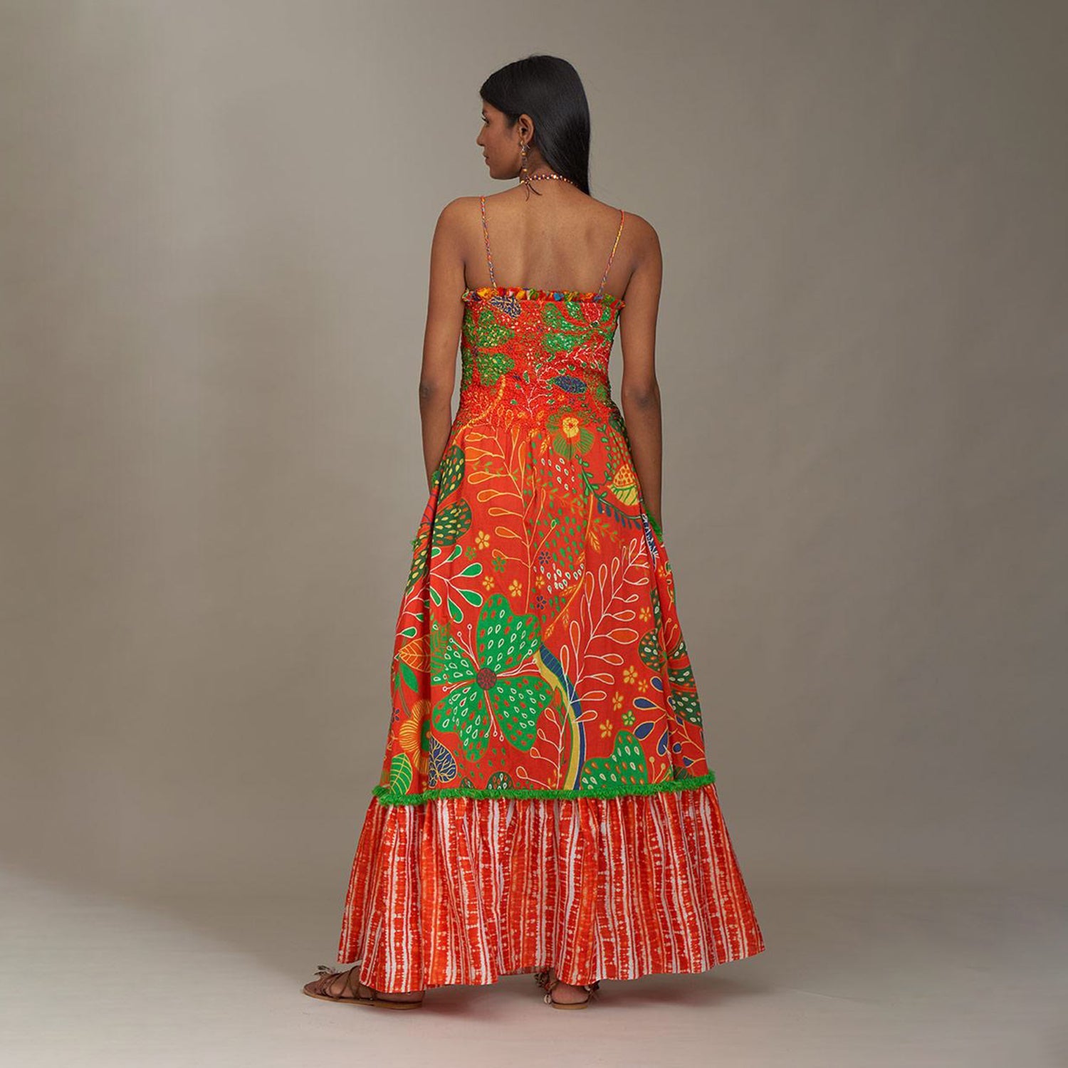 Raelynn Corset Spagetti Dress Forest Wonderland