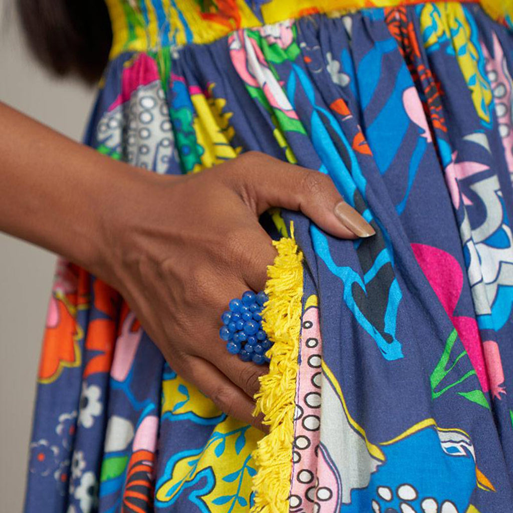 Savannah Bustier Spaghetti Dress Flying Bird