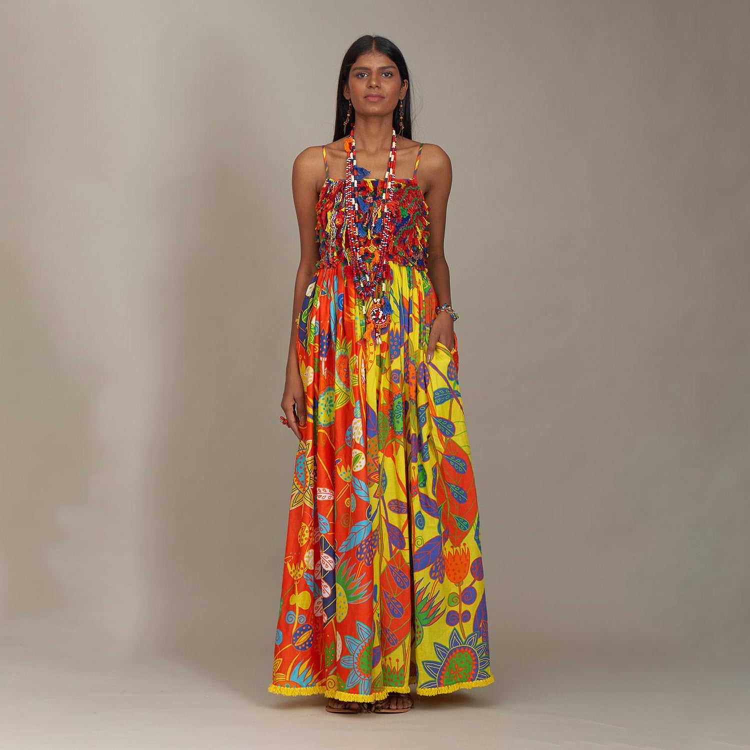 Willow Corset Spaghetti Dress Forest Wonderland