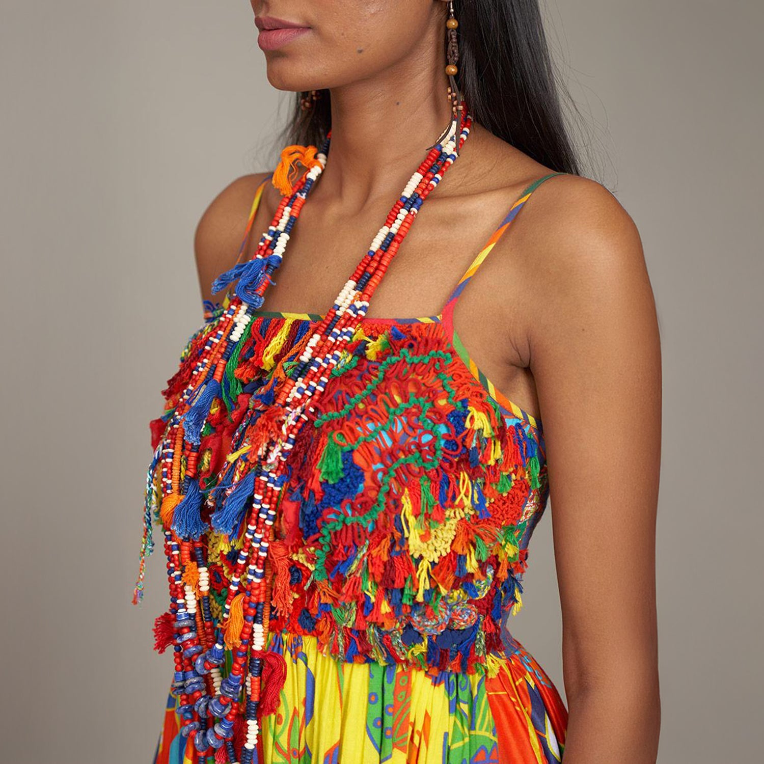 Willow Corset Spaghetti Dress Forest Wonderland